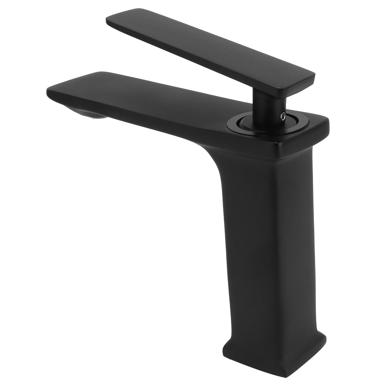 Copper Faucet Hot Cold Mixing Water Tap Wash Basin Tap with Single Hole Long view 5