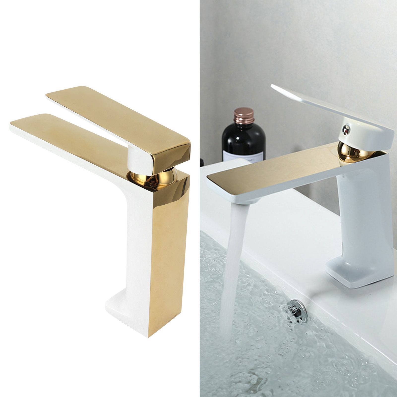 Faucet Hot Cold Mixing Water Tap Wash Basin Tap with Single Spout Long Handle view 12