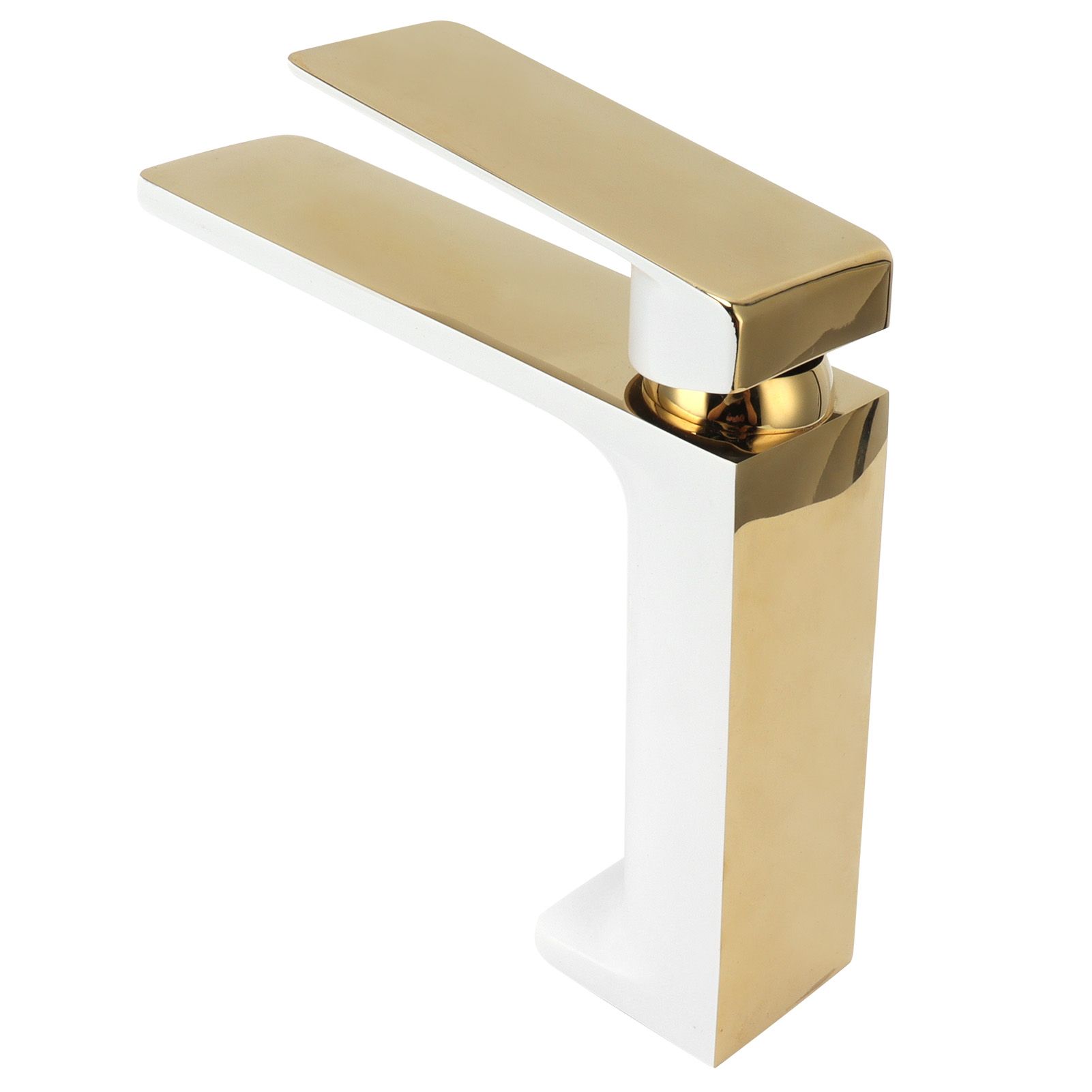 Faucet Hot Cold Mixing Water Tap Wash Basin Tap with Single Spout Long Handle view 6