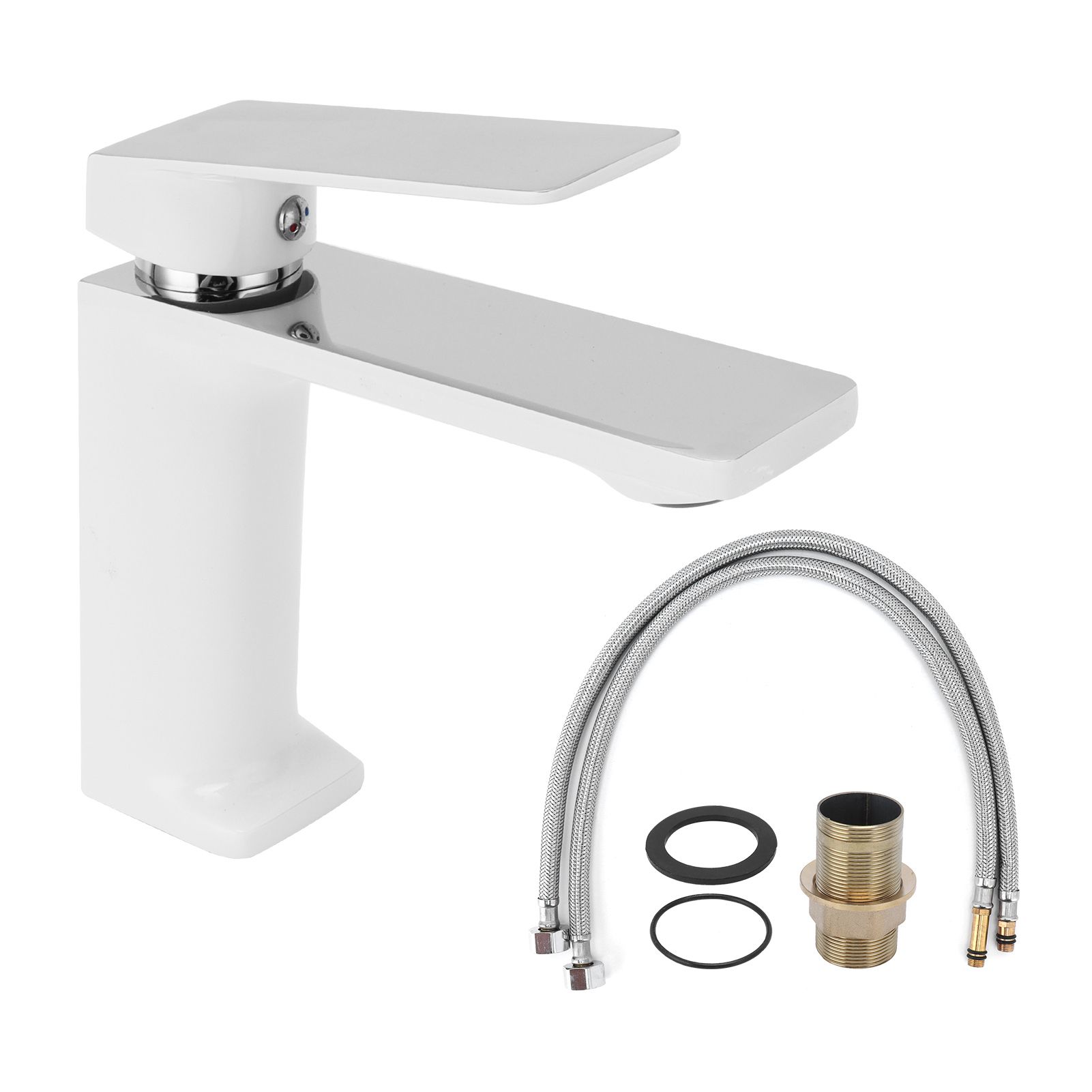 Bathroom Single Hole Basin Water Tap Copper Household Hot and Cold Water view 2