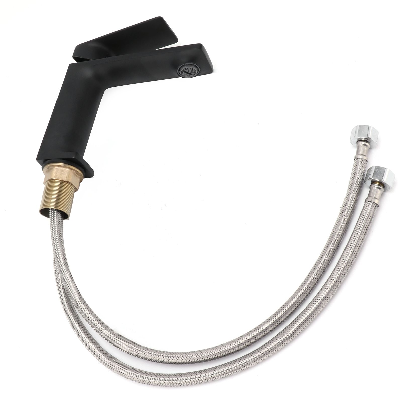 Single Hole Bathroom Faucet Hot and Cold Washbasin Water Tap for Home Lavatory view 3