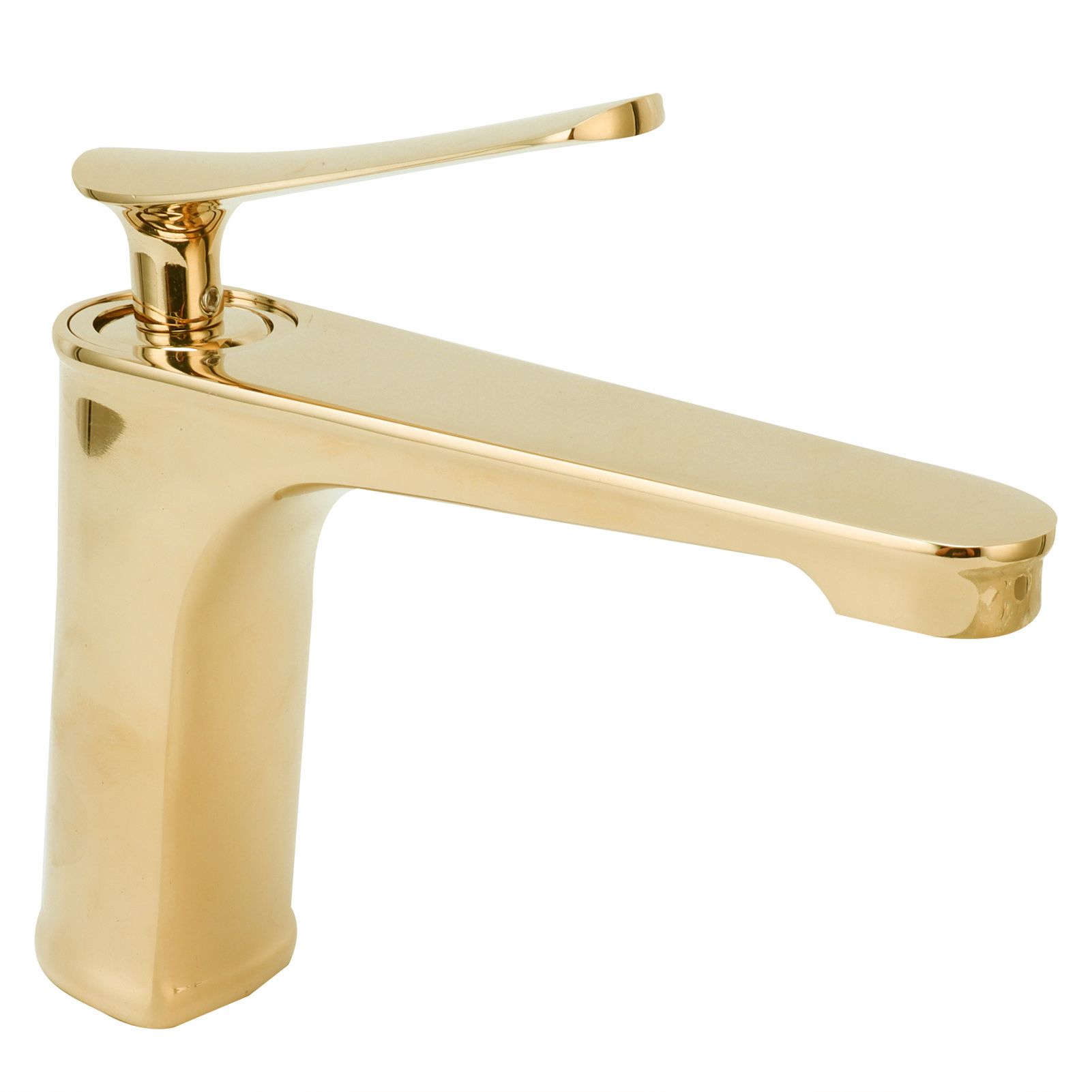 Copper Single Hole Faucet Hot and Cold Water Tap for Washbasin Lavatory view 3