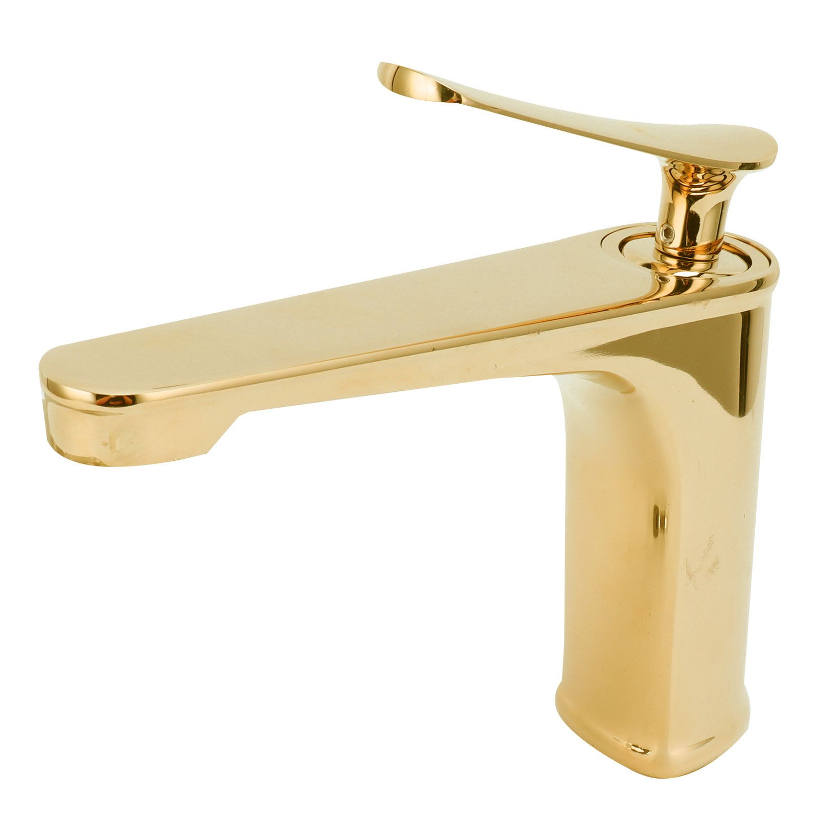 Copper Single Hole Faucet Hot and Cold Water Tap for Washbasin Lavatory view 4