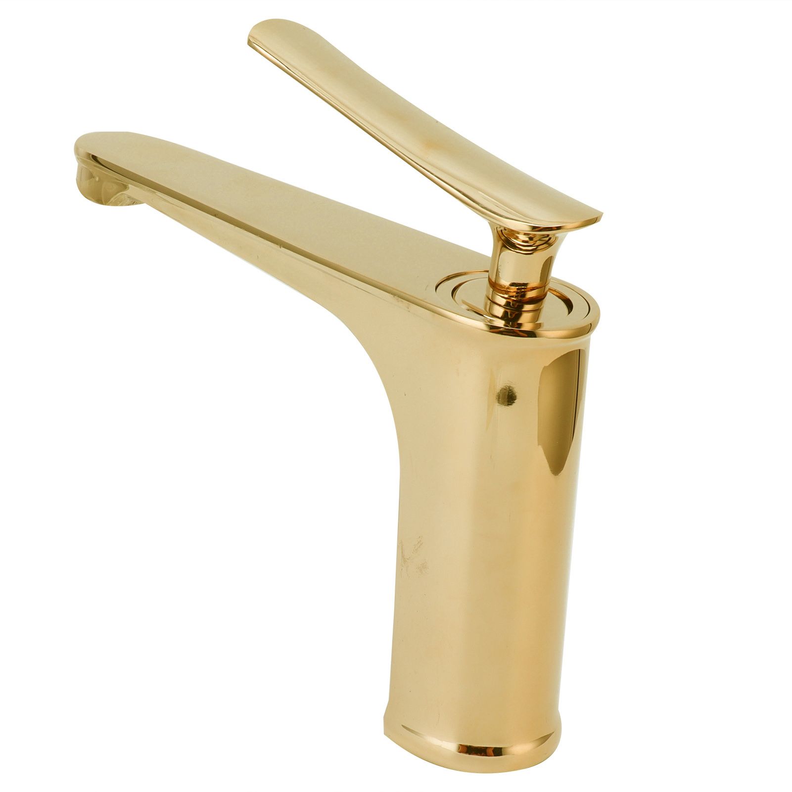 Copper Single Hole Faucet Hot and Cold Water Tap for Washbasin Lavatory view 6
