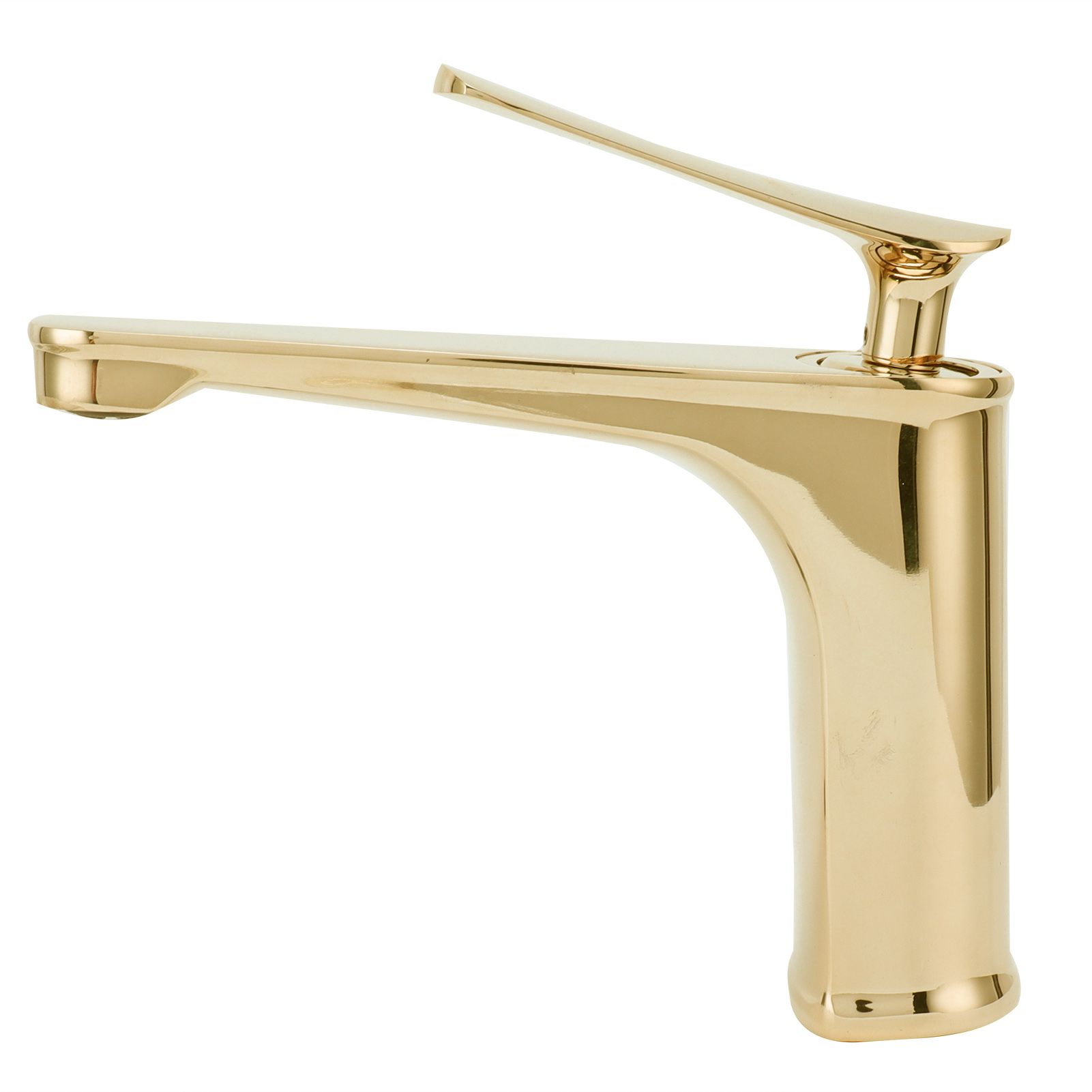 Copper Single Hole Faucet Hot and Cold Water Tap for Washbasin Lavatory view 5