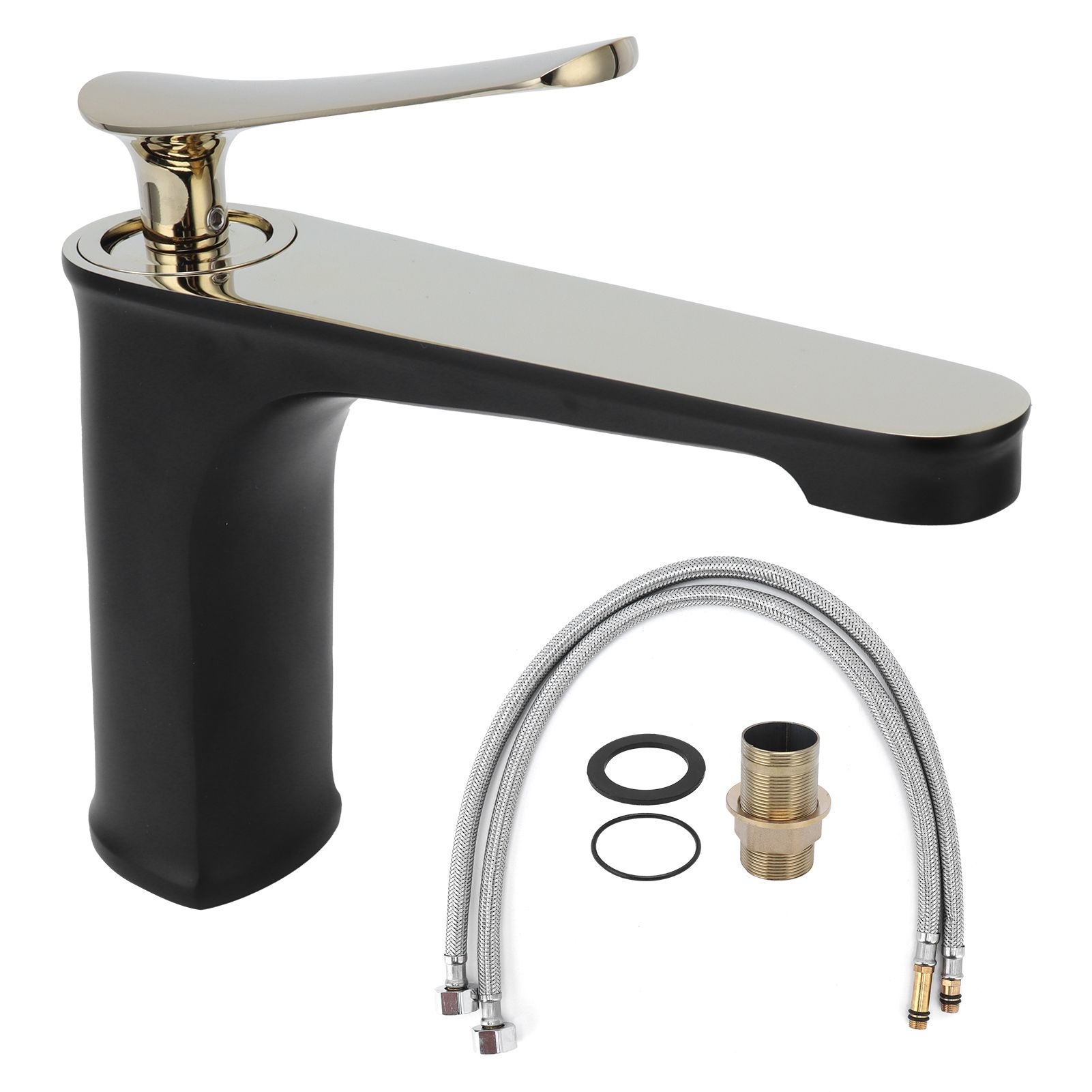 Bathroom Single Hole Faucet Lavatory Hot and Cold Water Tap for Washbasin view 2