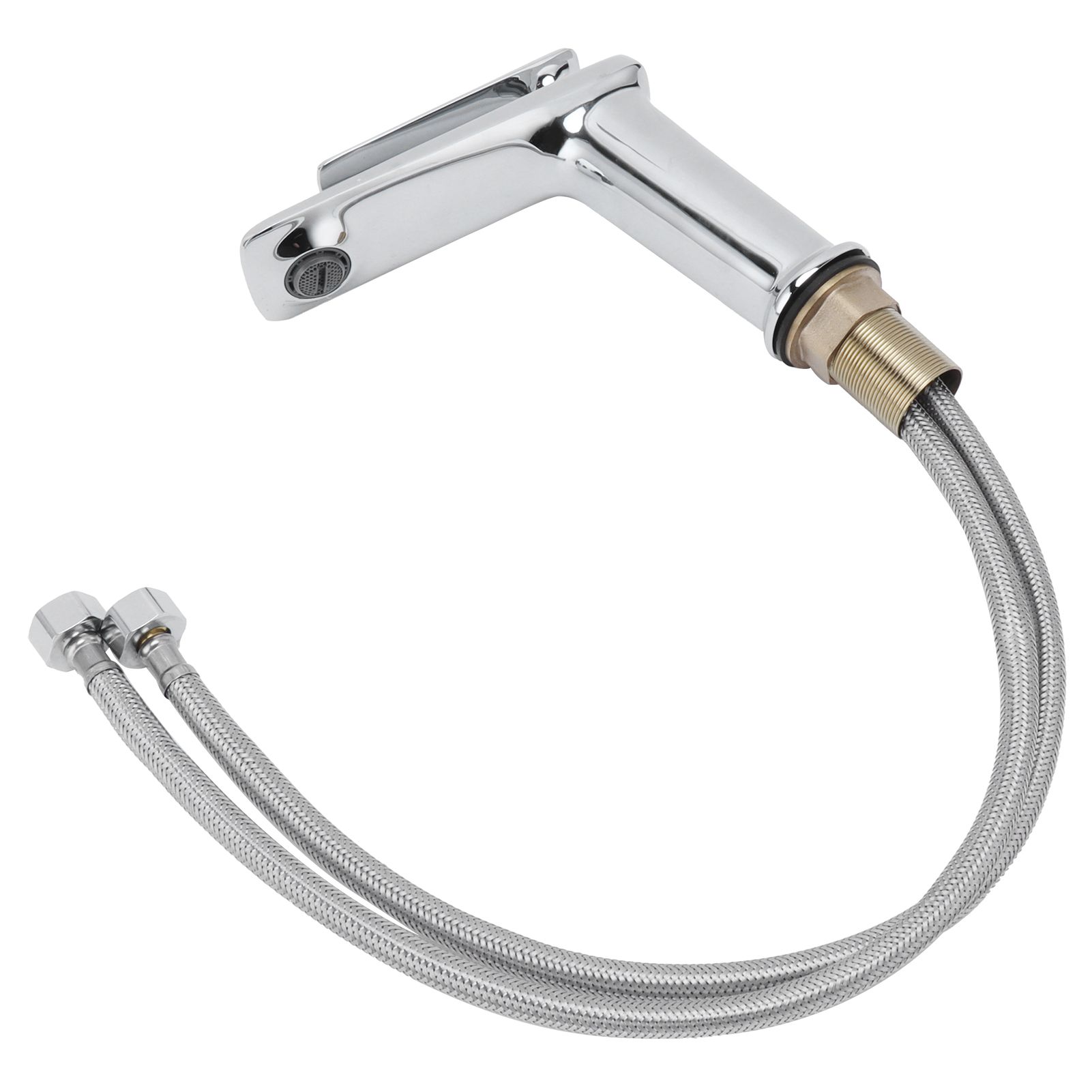 Bathroom Wash Basin Faucet Copper Single Hole Hot and Cold Water Tap for Home view 10