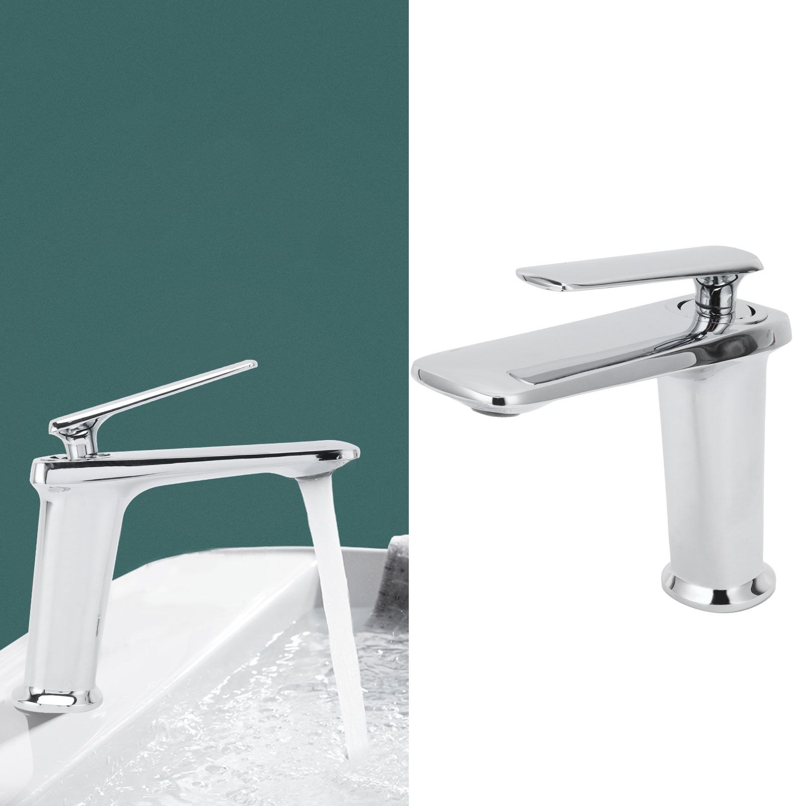 Bathroom Wash Basin Faucet Copper Single Hole Hot and Cold Water Tap for Home view 11