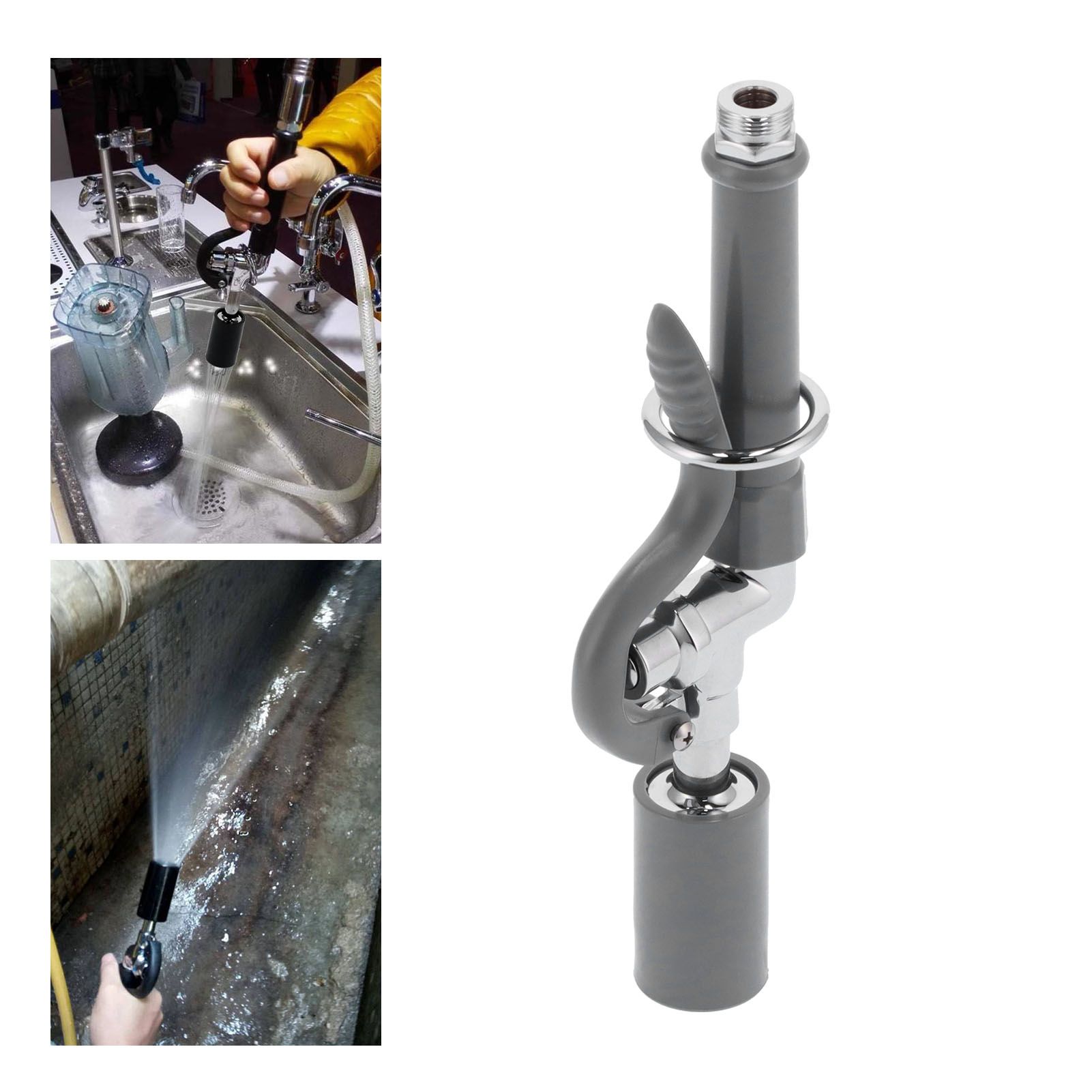 Commercial Faucet Sprayer Assembly High Pressure Rinse Faucet Spray Head view 12