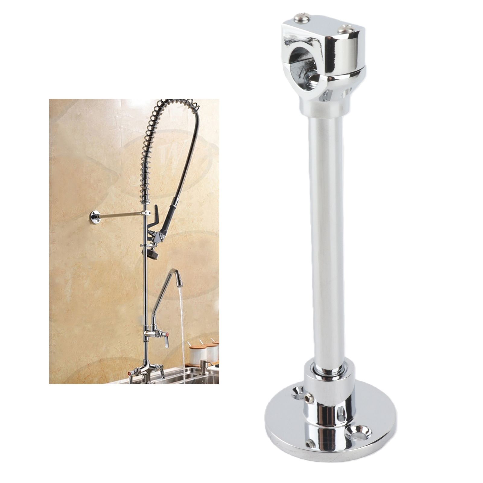 Shower Extension Arm Stainless Steel Kitchen Faucet Extension Rod Accessory view 12