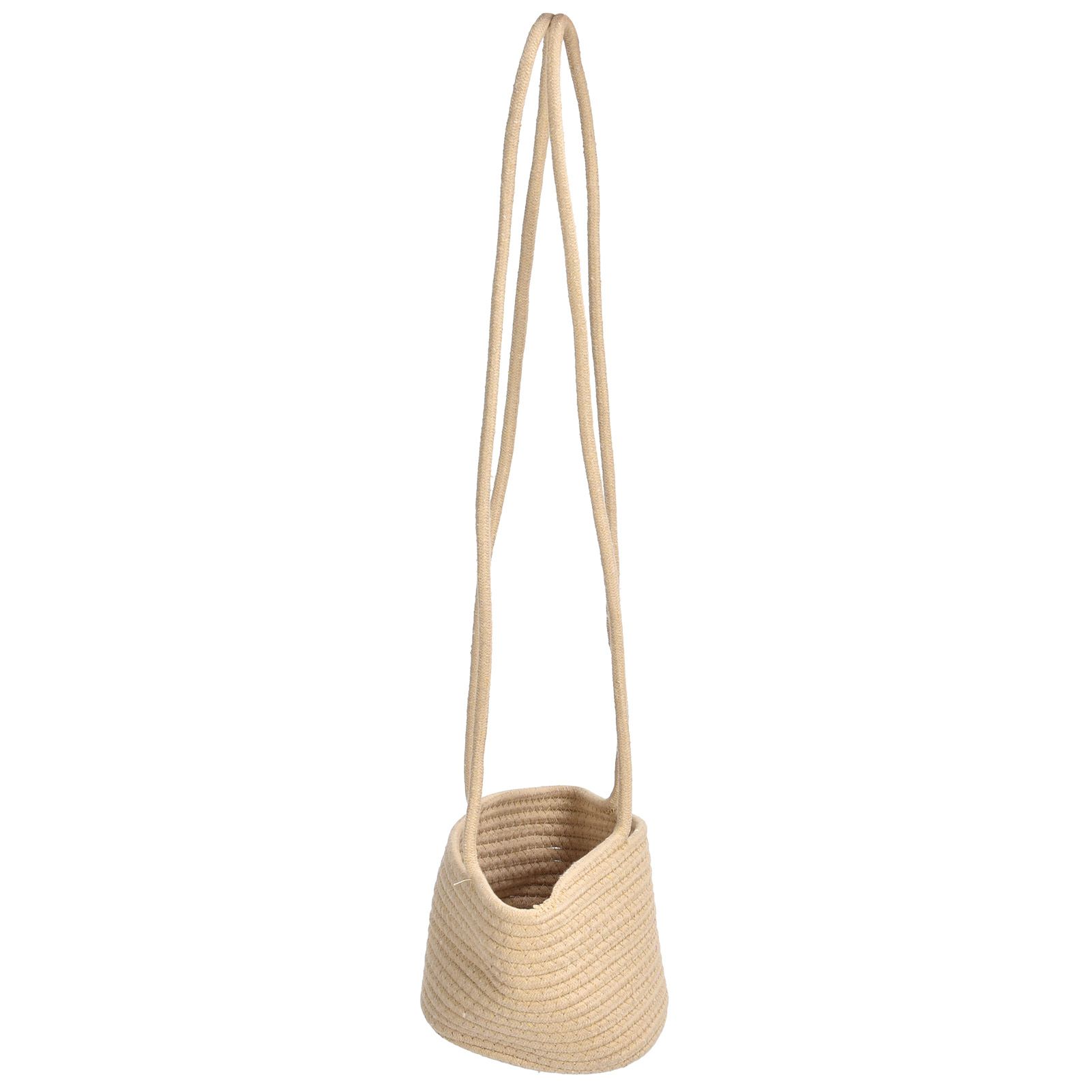 Hanging Flower Basket Woven Basket Suspended Flowerpot Plant Storage