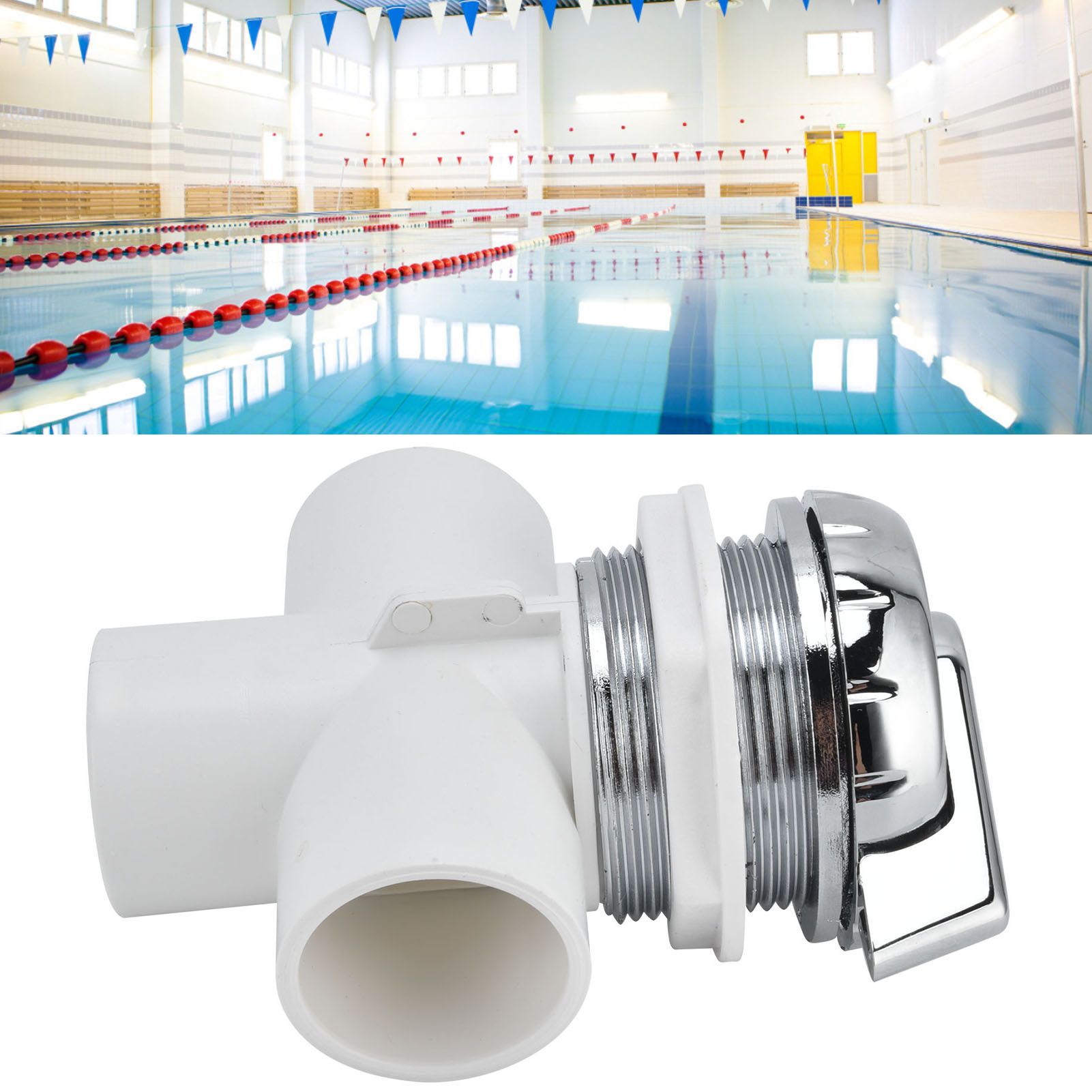 Swimming Pool Spa Outlet Massage Bathtub Double Hole Converter Spa Water Diverter view 11