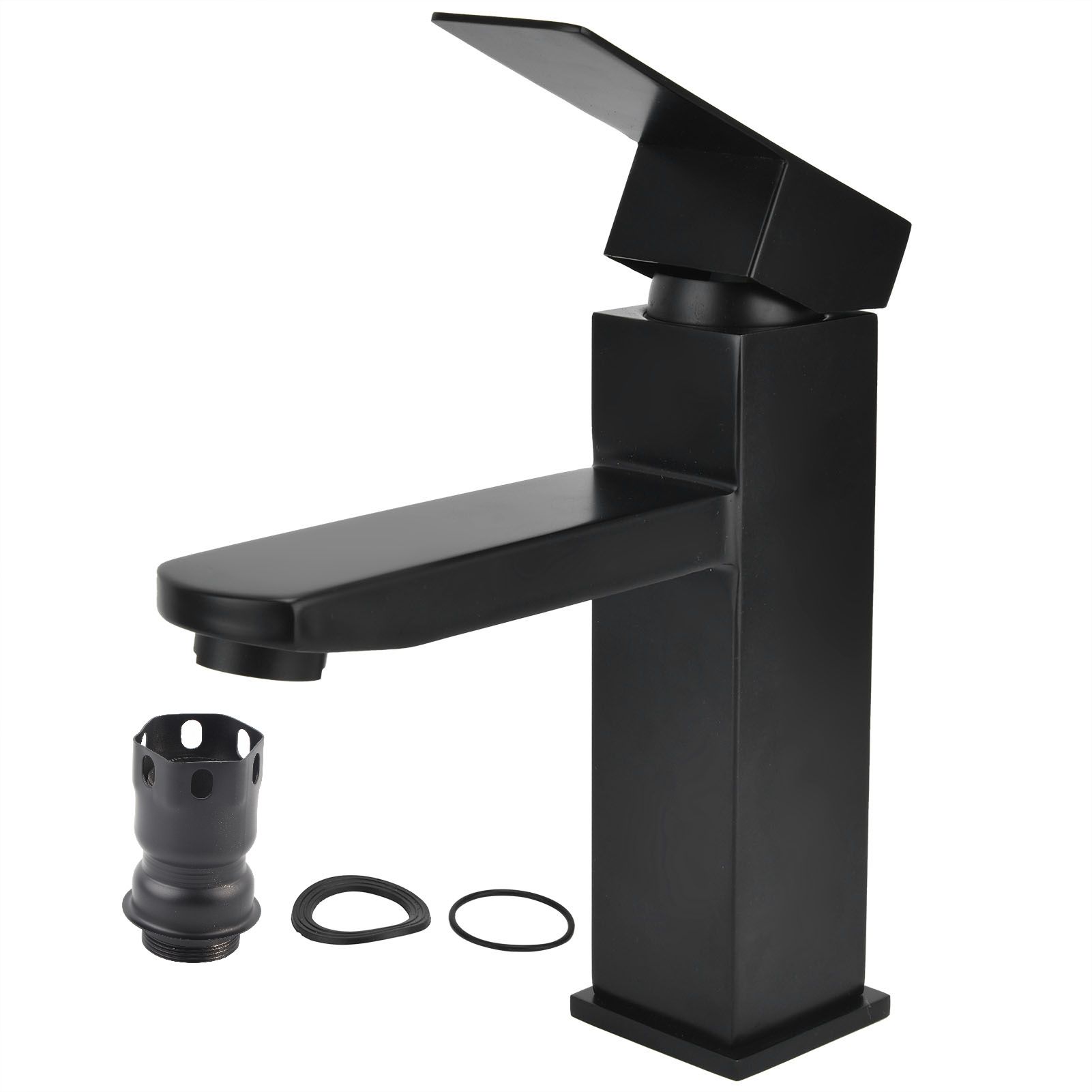 M32 304 Stainless Steel Water Tap Hot Cold Mixing Faucet with Long Handle for view 2