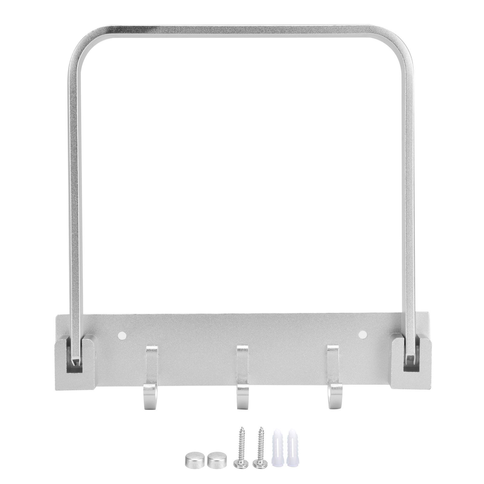 Collapsible Bathroom Rack with Row Hooks Multifunctional WallMounted Towel view 2