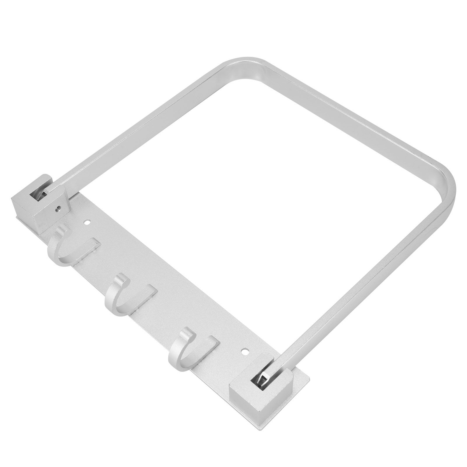 Collapsible Bathroom Rack with Row Hooks Multifunctional WallMounted Towel view 3
