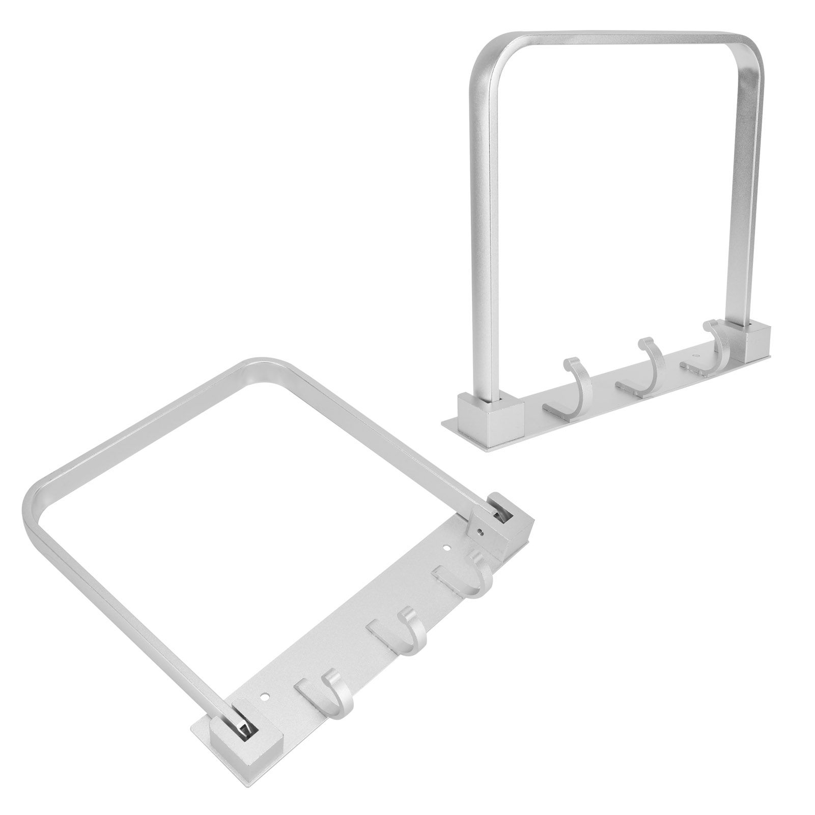 Collapsible Bathroom Rack with Row Hooks Multifunctional WallMounted Towel view 10