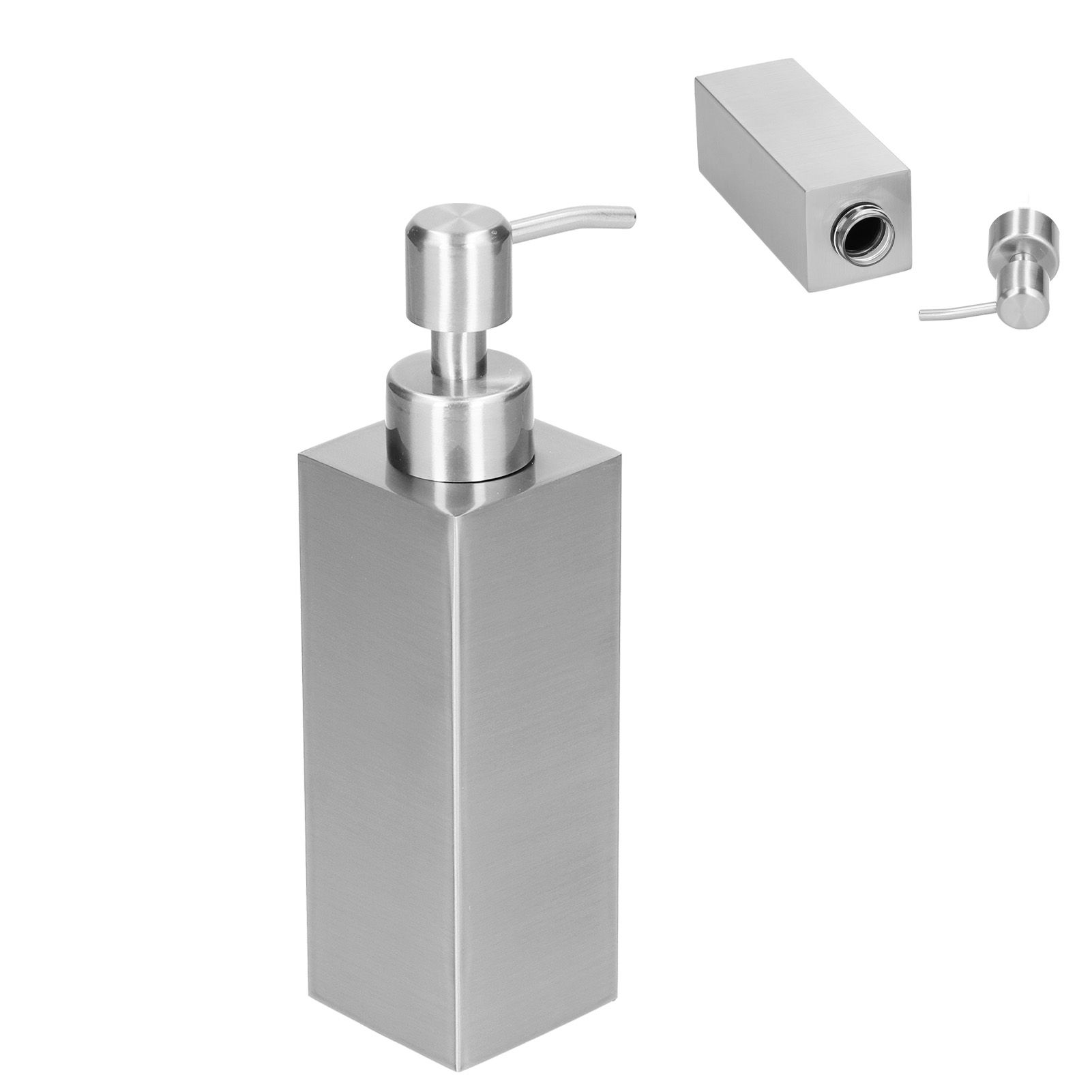 250ml Soap Dispenser Manual Press 304 Stainless Steel Lotion Bottle for view 10