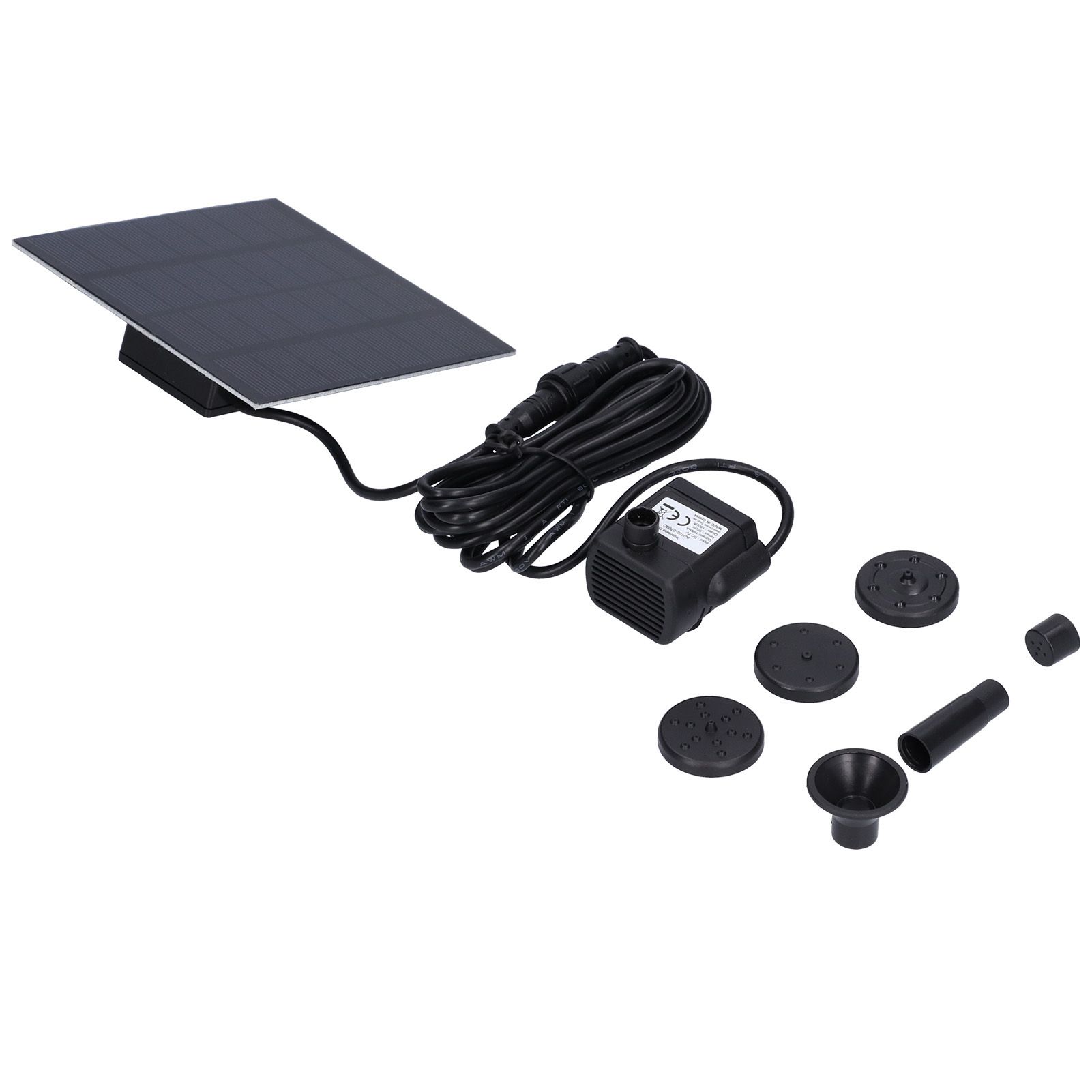 DC Brushless Solar Fountain Pump 180L Floating Waterfall Fountain Pond Garden view 3