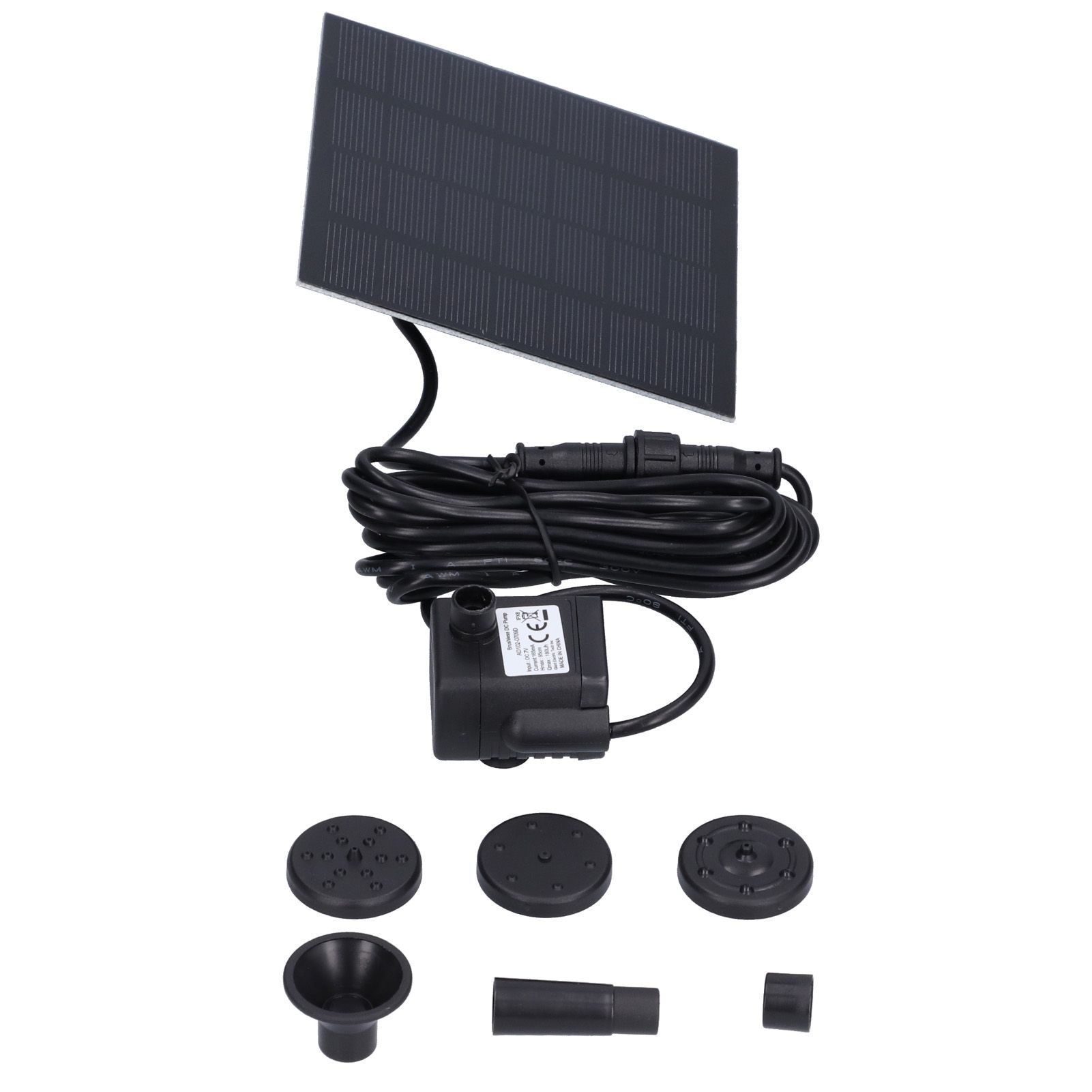 DC Brushless Solar Fountain Pump 180L Floating Waterfall Fountain Pond Garden view 4