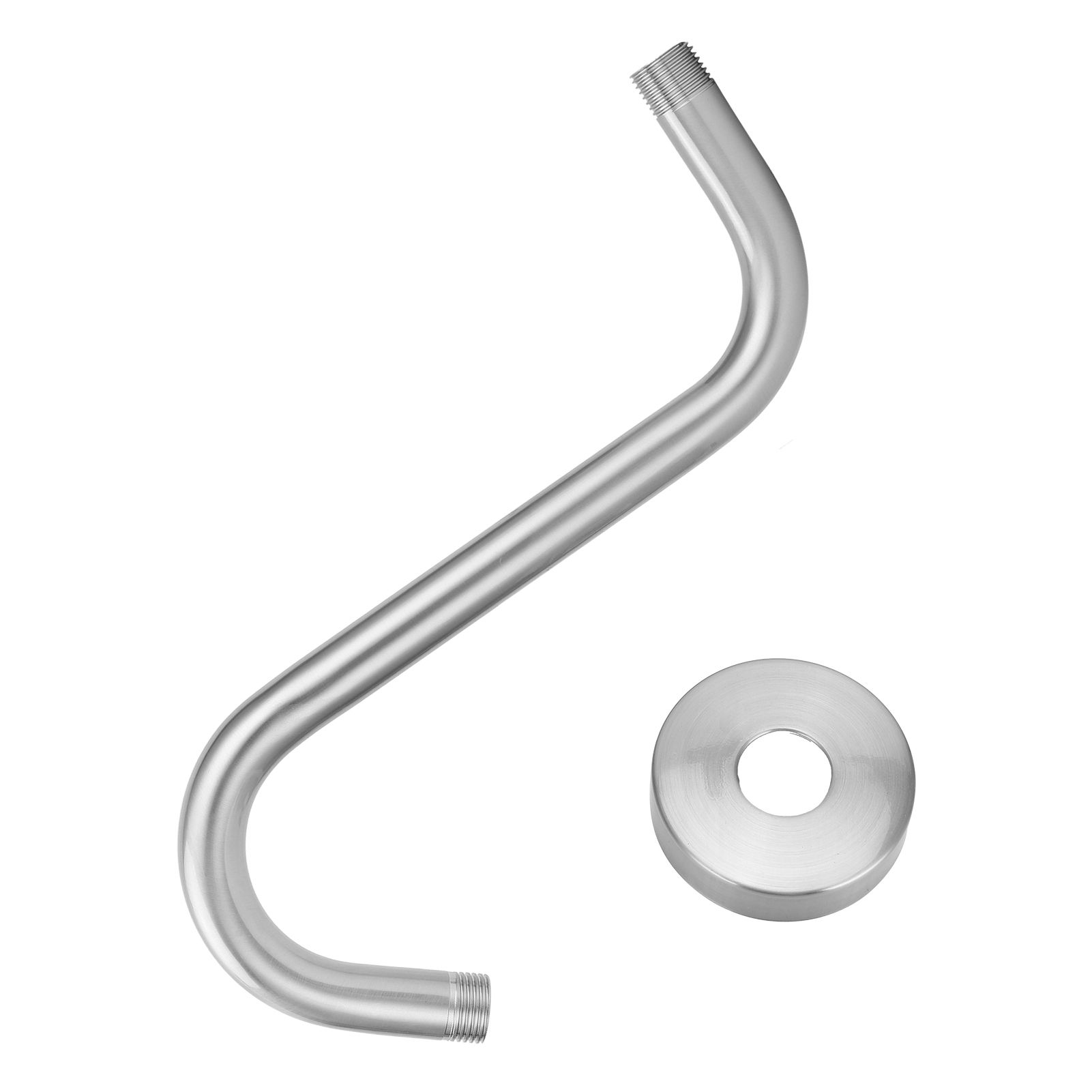 NPT1/2 High Rise Shower Arm SShape Shower Head Extension Arm Bathroom Accessory view 2