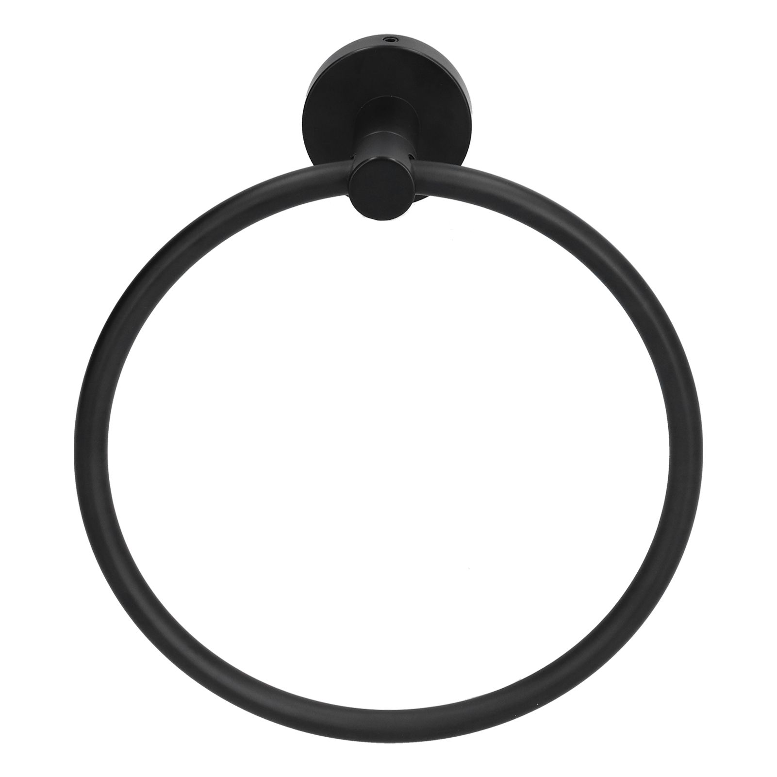 Towel Ring 304 Stainless Steel Wall Mount Matte Black Towel Holder Rack for view 3