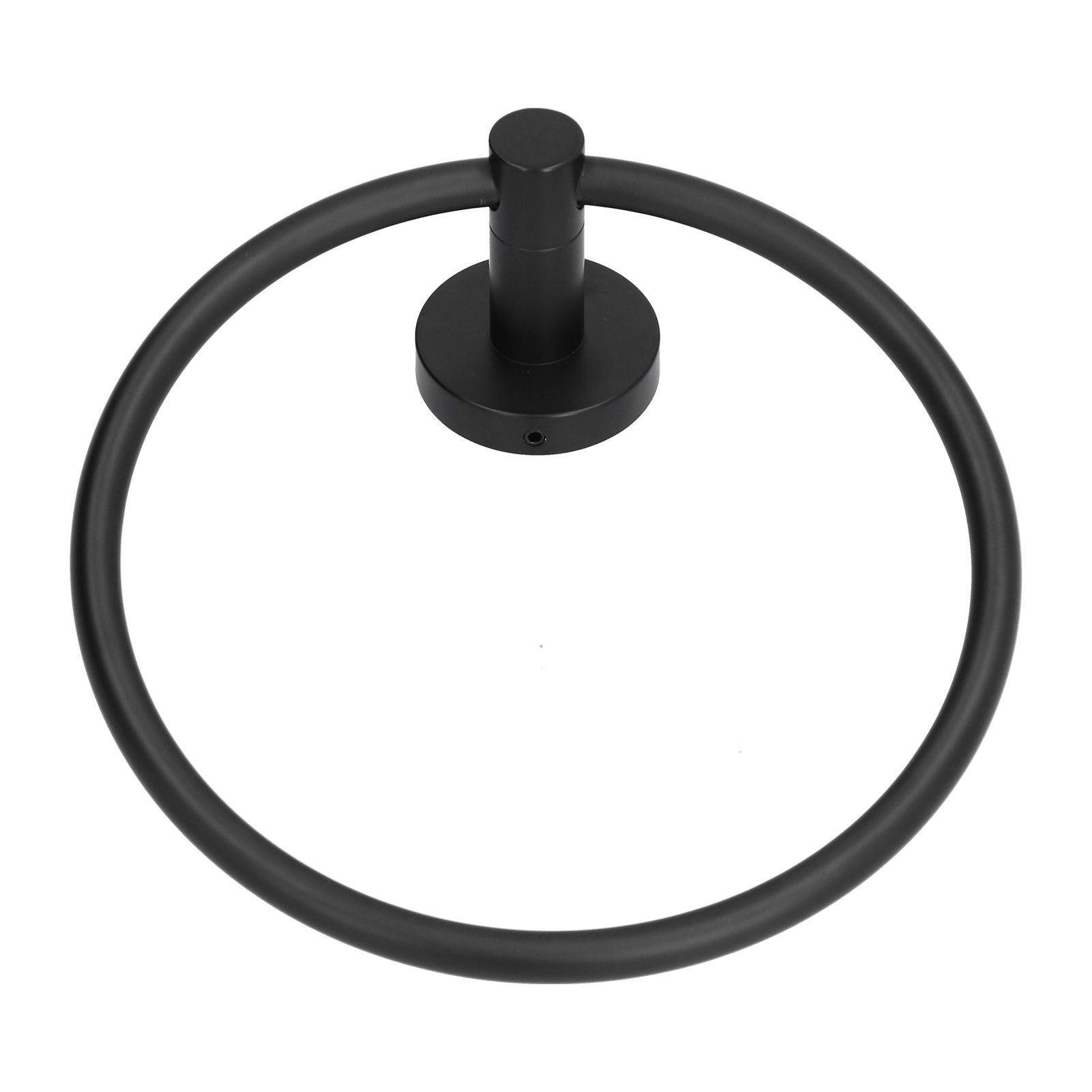 Towel Ring 304 Stainless Steel Wall Mount Matte Black Towel Holder Rack for view 5