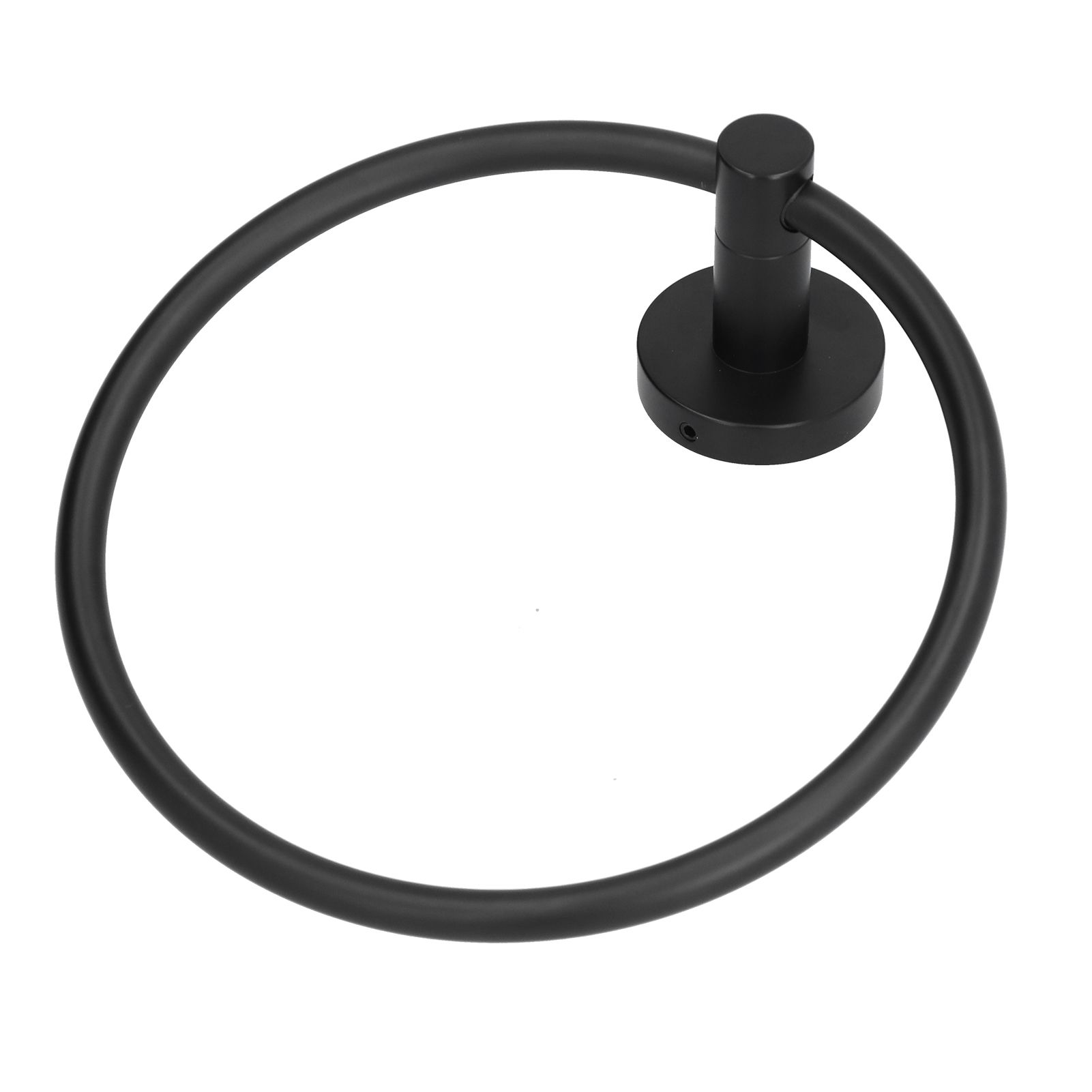 Towel Ring 304 Stainless Steel Wall Mount Matte Black Towel Holder Rack for view 6
