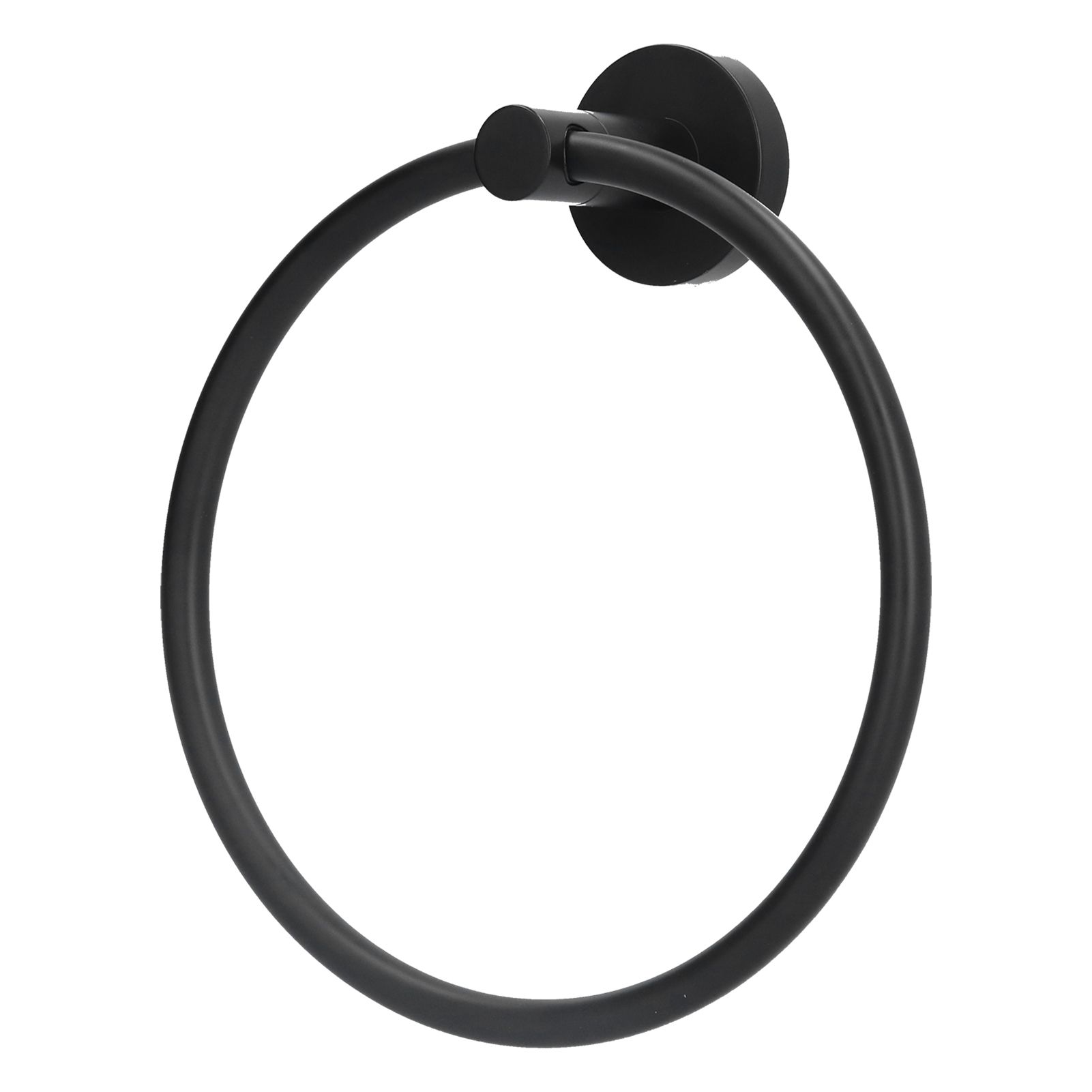 Towel Ring 304 Stainless Steel Wall Mount Matte Black Towel Holder Rack for view 7