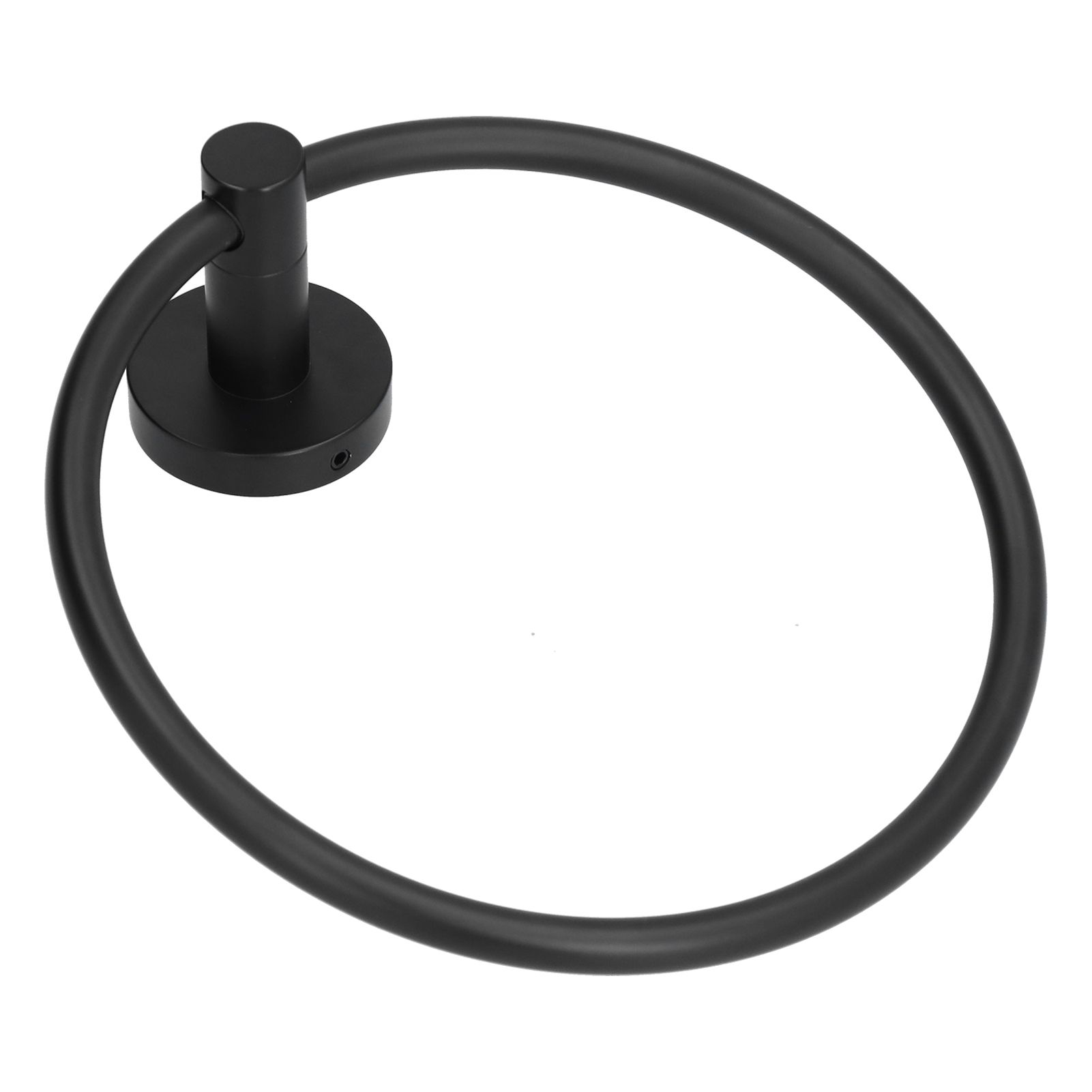 Towel Ring 304 Stainless Steel Wall Mount Matte Black Towel Holder Rack for view 8