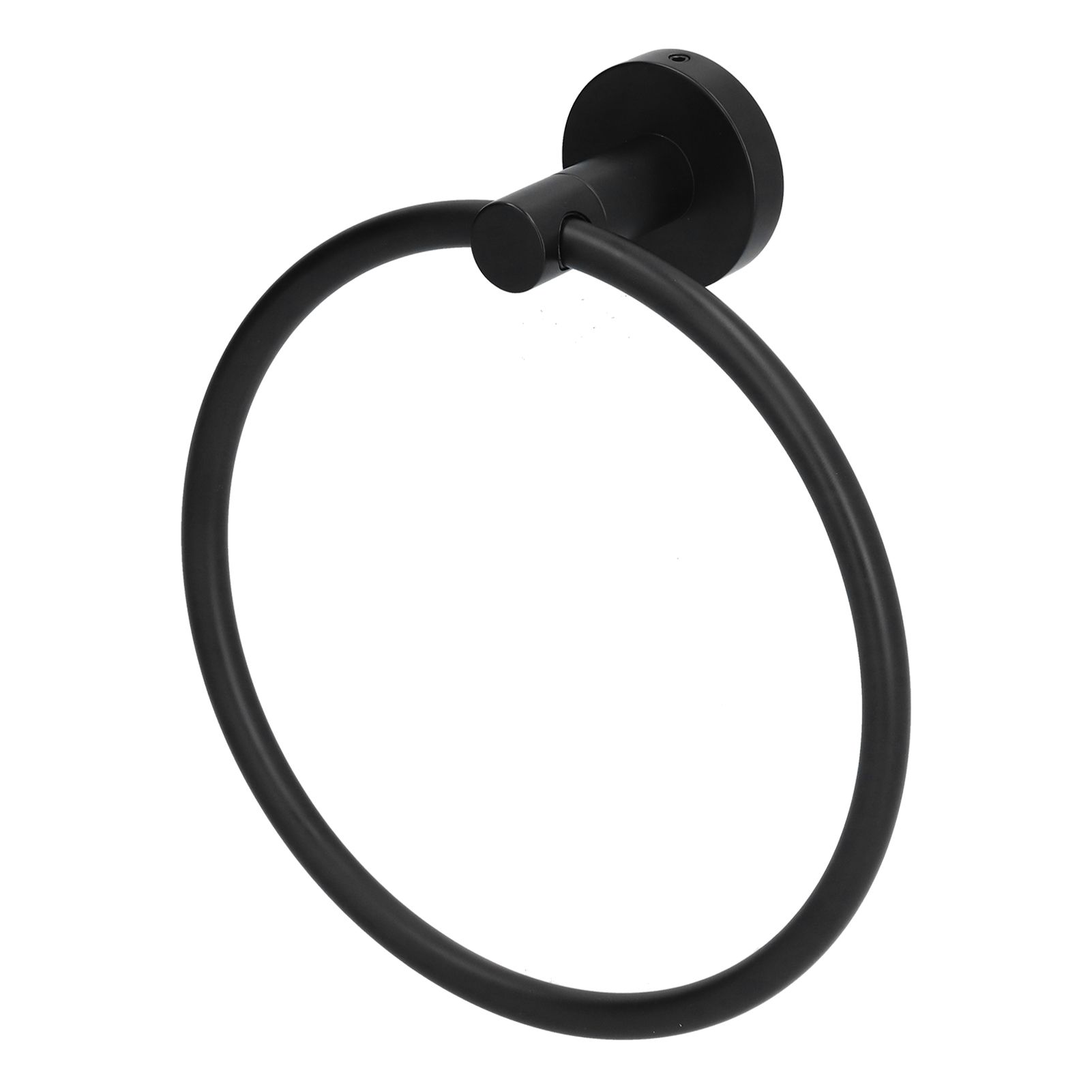 Towel Ring 304 Stainless Steel Wall Mount Matte Black Towel Holder Rack for view 10