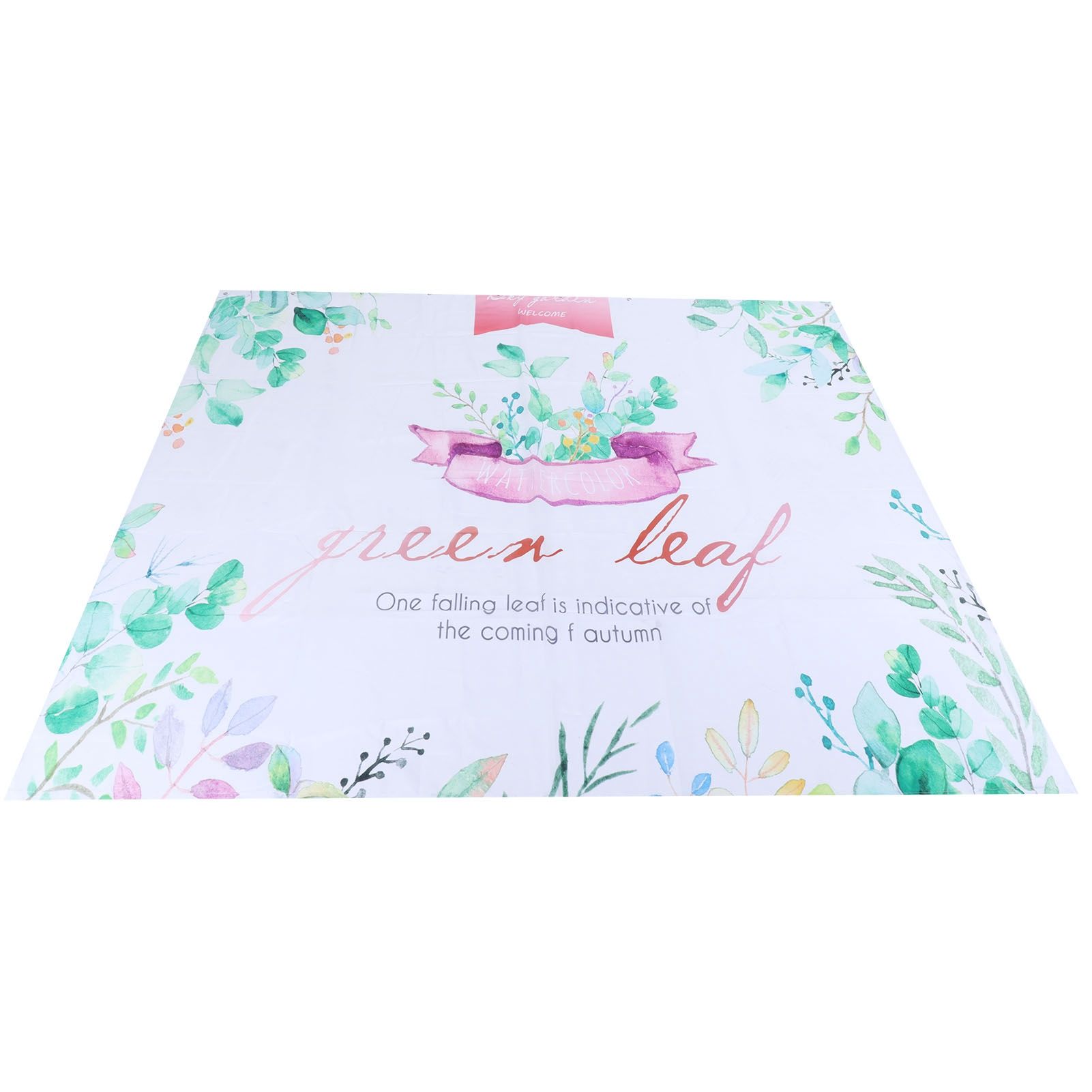 Plant Pattern Shower Curtain Innovative Waterproof Bath Curtain for Bathroom — image 1