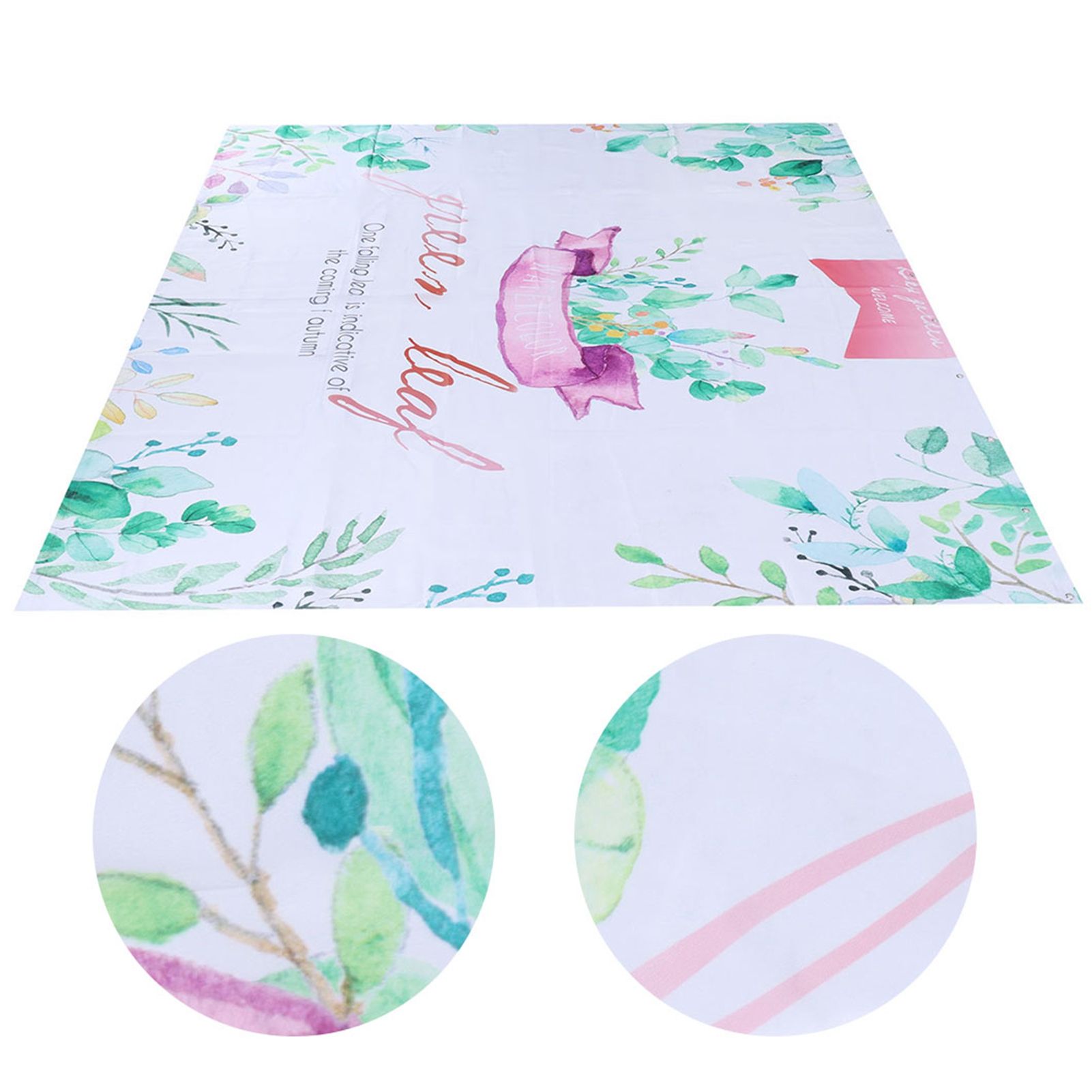 Plant Pattern Shower Curtain Innovative Waterproof Bath Curtain for Bathroom view 5