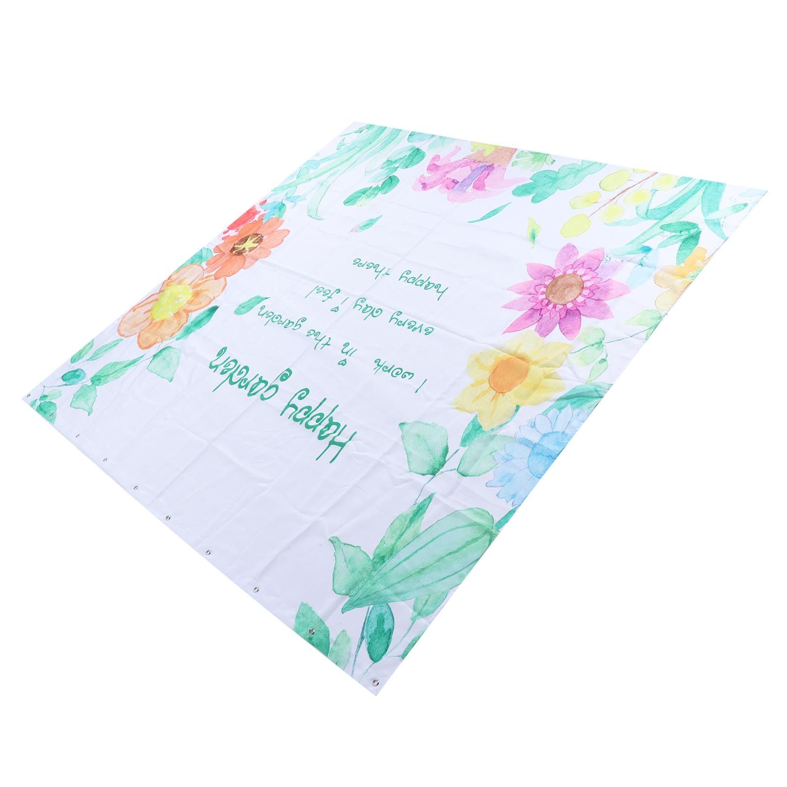 Floral Pattern Shower Curtain Summer Polyester Waterproof Curtain Bathroom view 7