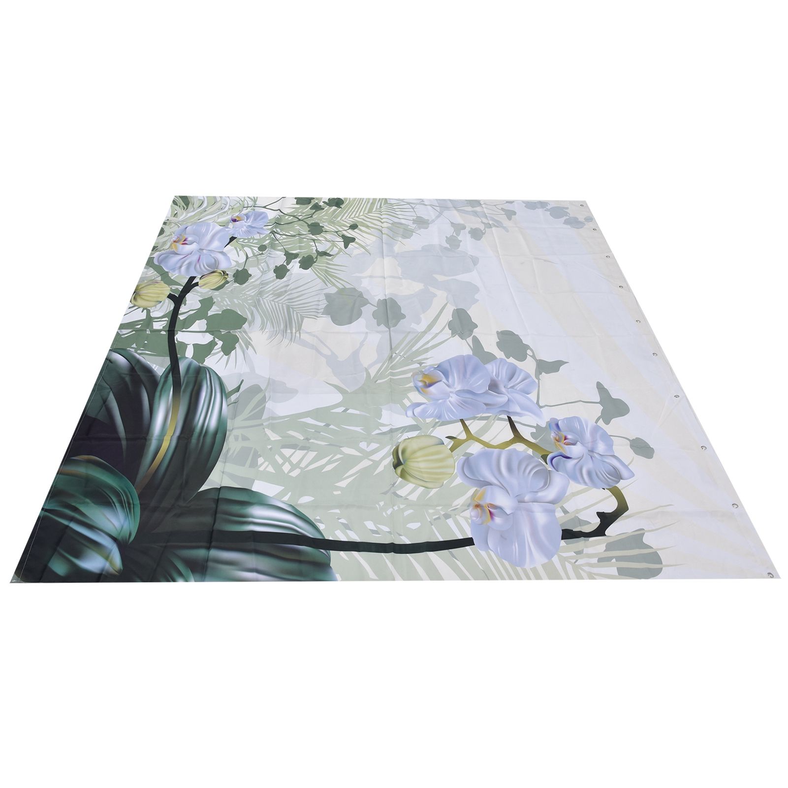 Flower Plants Pattern Shower Curtain Waterproof Polyester Bathroom Curtain view 10