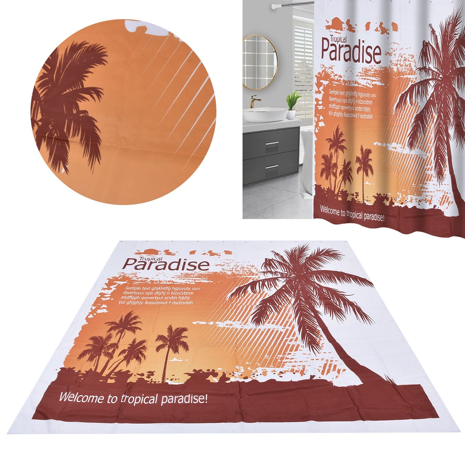 Innovative Decorating Curtain Fashionable Waterproof Shower Curtain for view 12