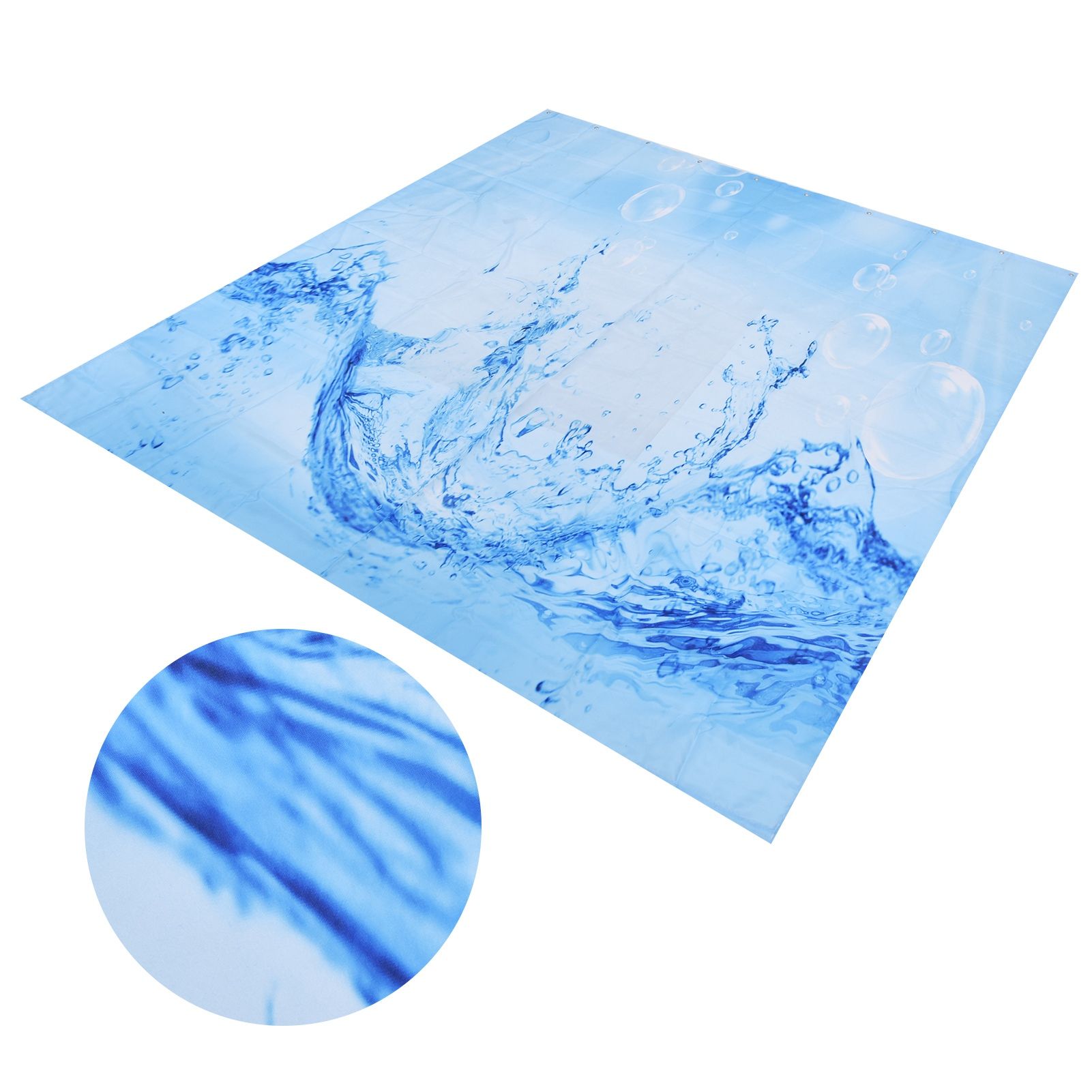 Innovative Pattern Curtain Waterproof Bright Color Shower Curtain for Bathroom view 6