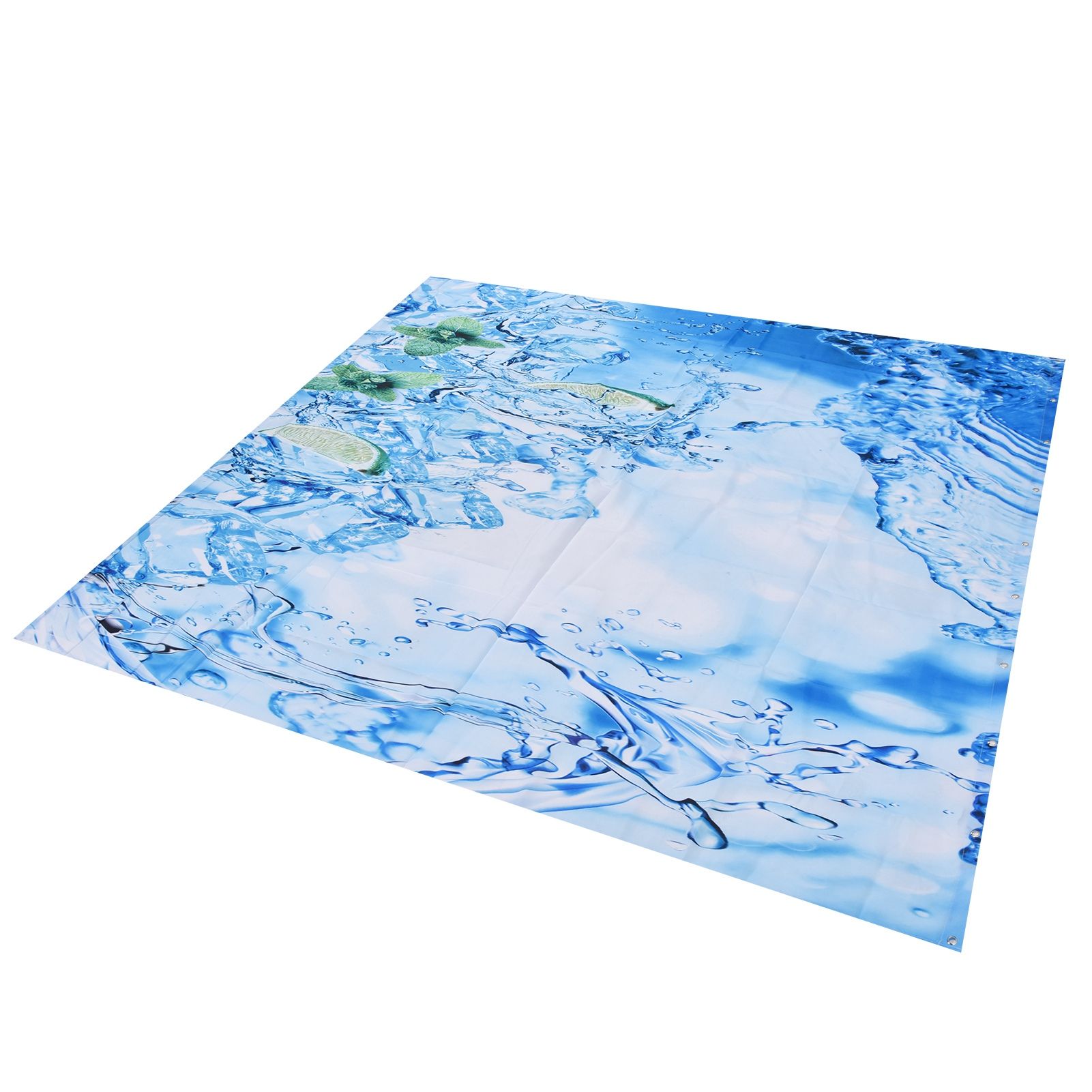 Bathroom Curtain with Hook Waterproof Elastic Hanging Shower Curtain for Home view 5