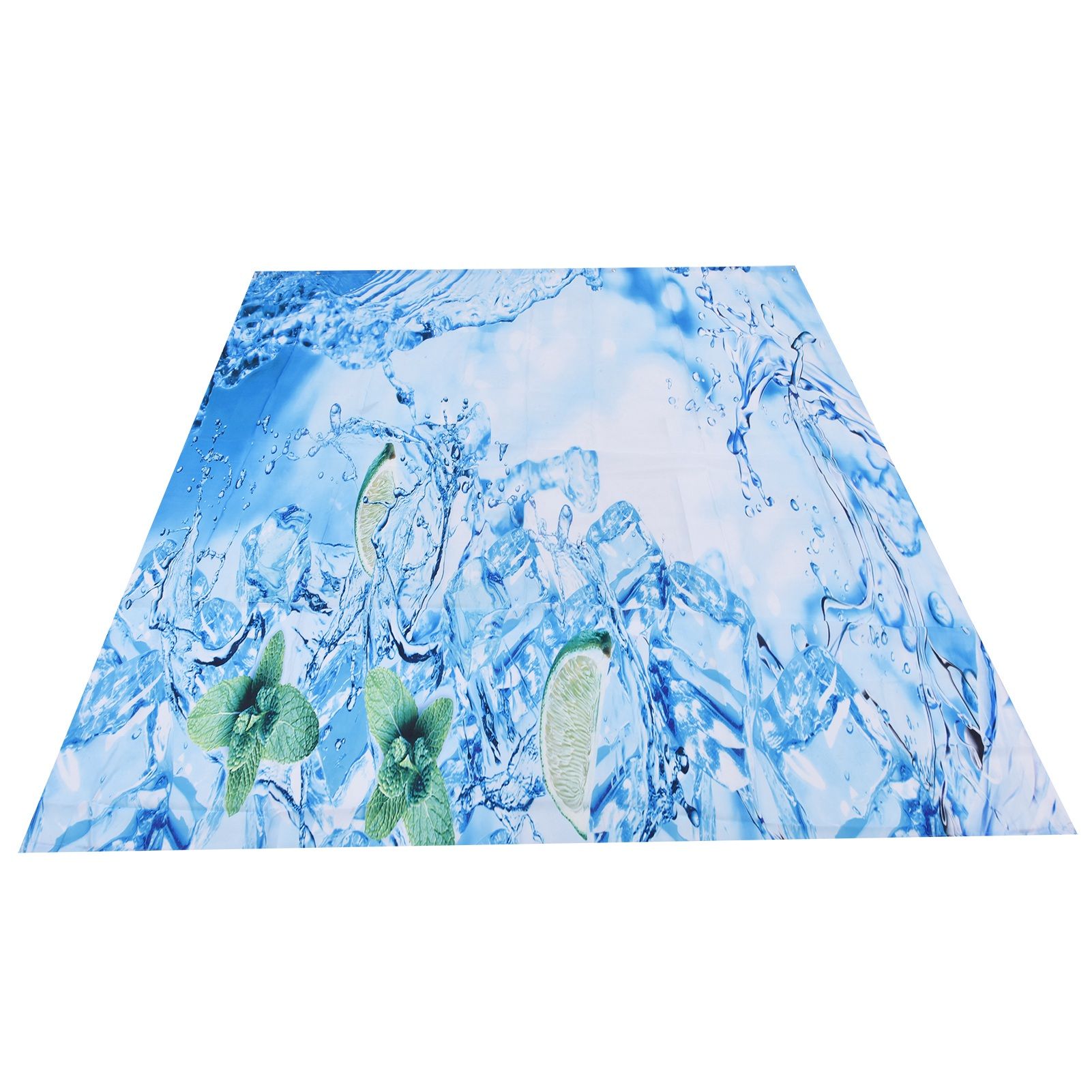 Bathroom Curtain with Hook Waterproof Elastic Hanging Shower Curtain for Home