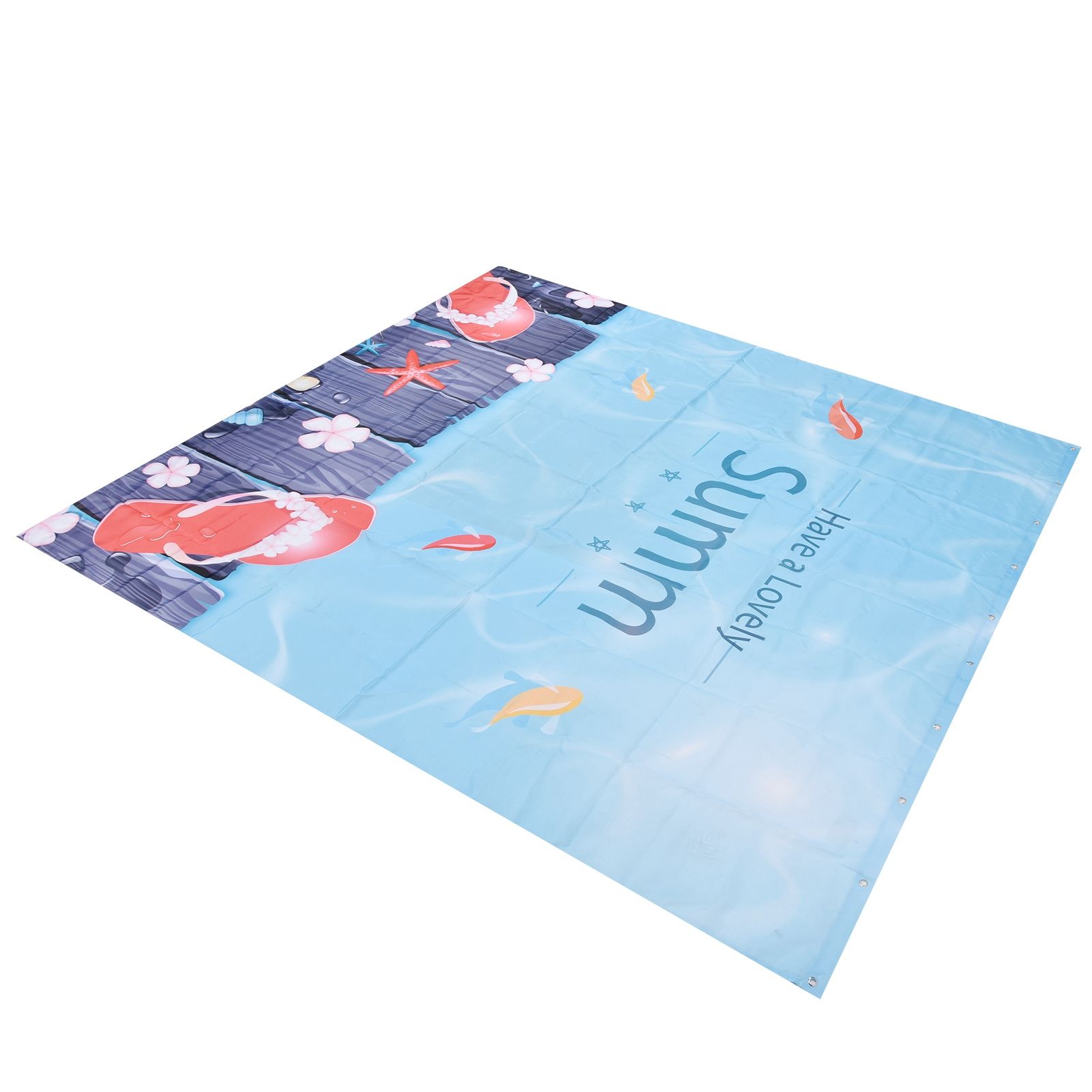 Summer Cool Curtain with Hook Waterproof Shower Curtain for Bathroom Home view 4