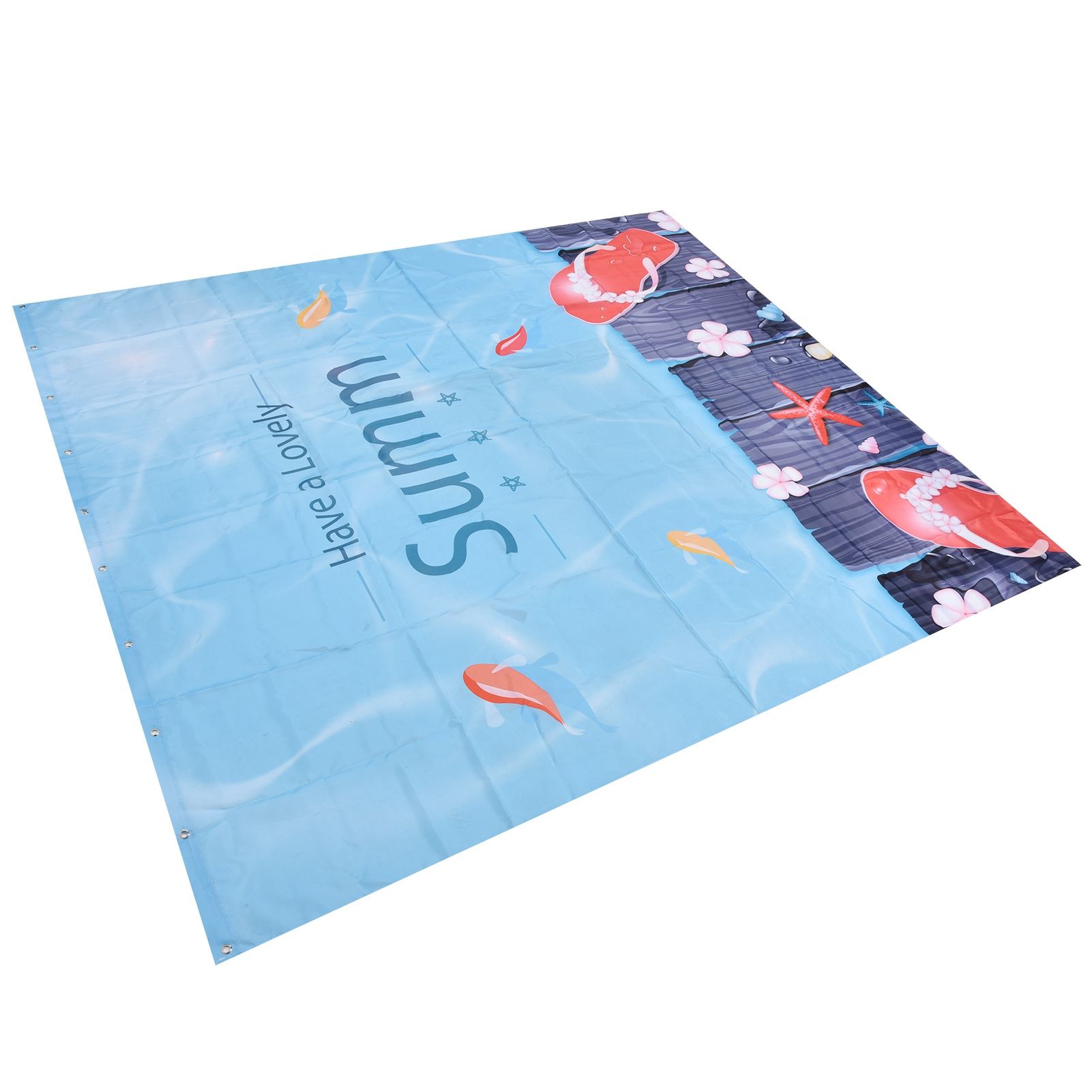 Summer Cool Curtain with Hook Waterproof Shower Curtain for Bathroom Home view 5