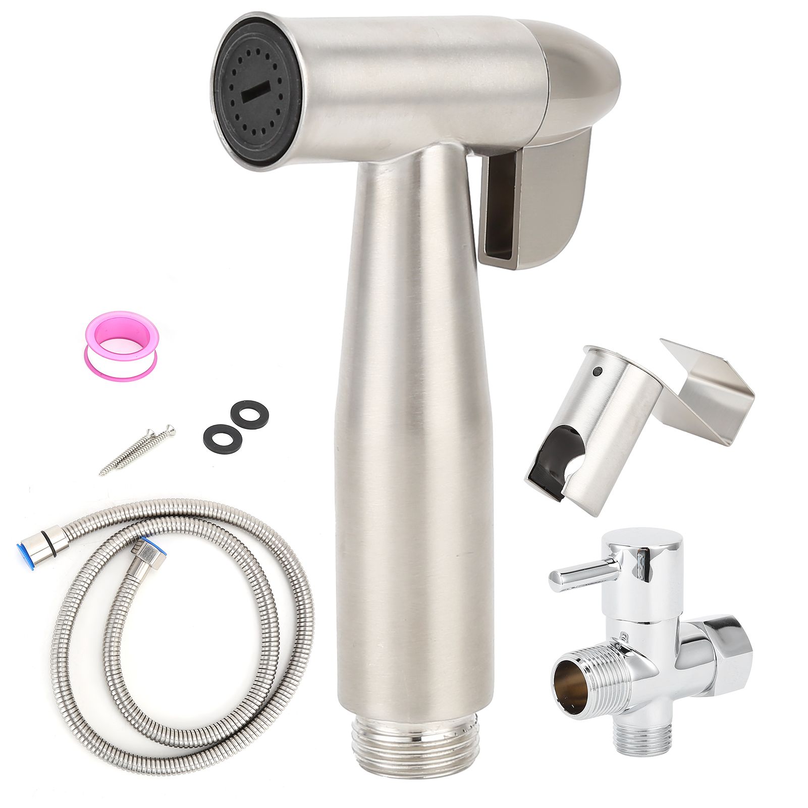 G1/2 Handheld Bidet Sprayer Set Self Cleaning Punch Free Bidet Shower Head for view 2