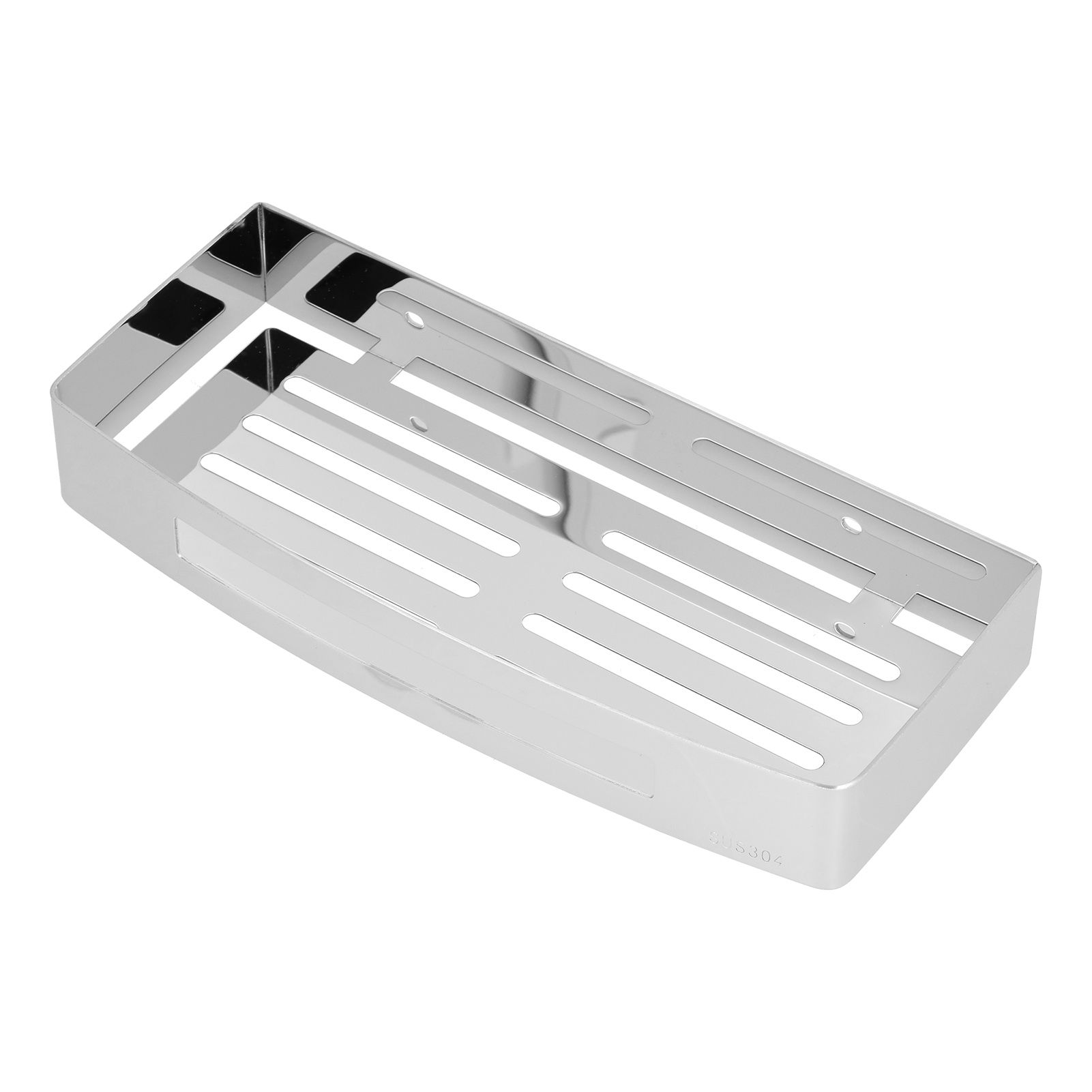 304 Stainless Steel Soap Holder Kitchen Sponge Tray Wall Mounted Shower Shelf view 7