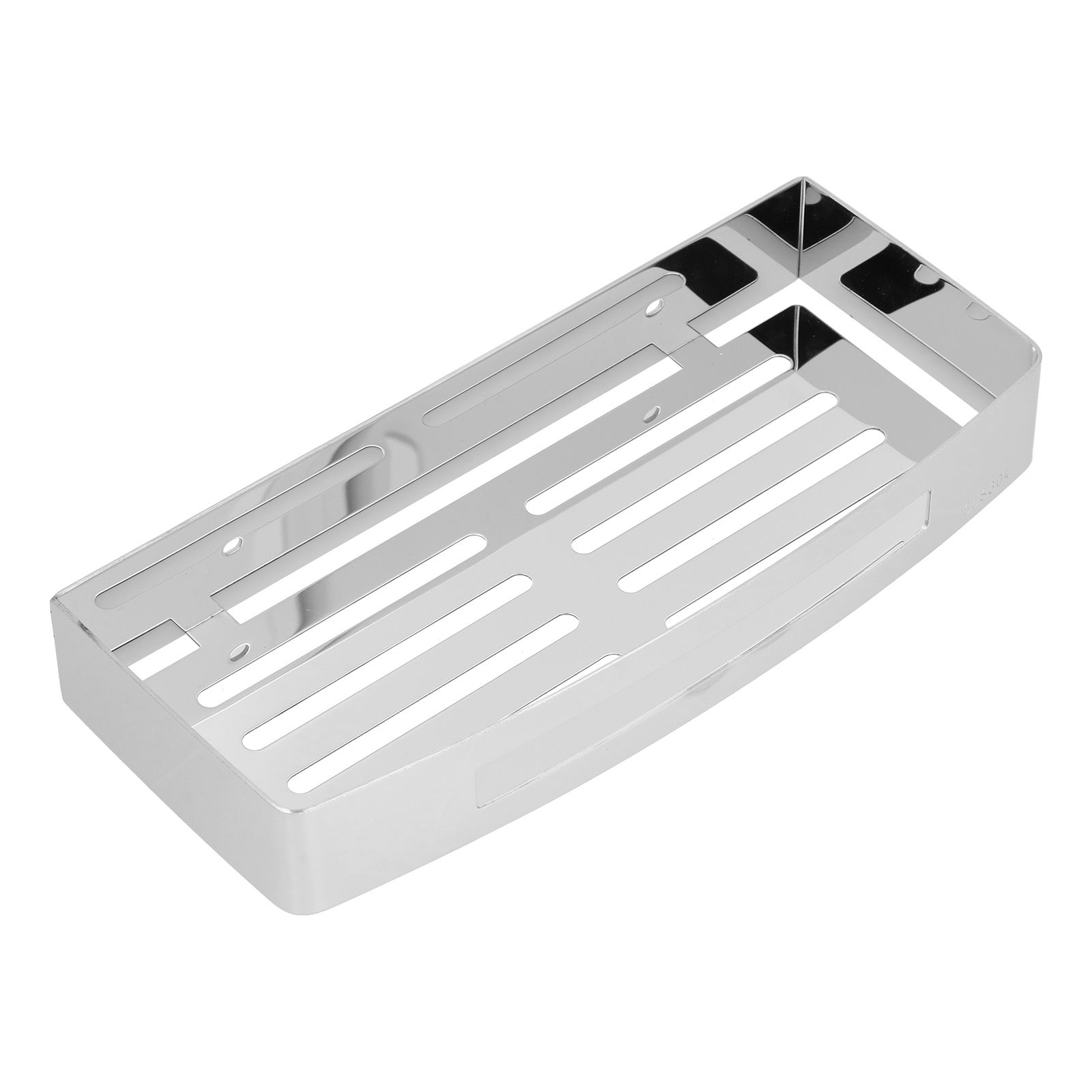 304 Stainless Steel Soap Holder Kitchen Sponge Tray Wall Mounted Shower Shelf view 9