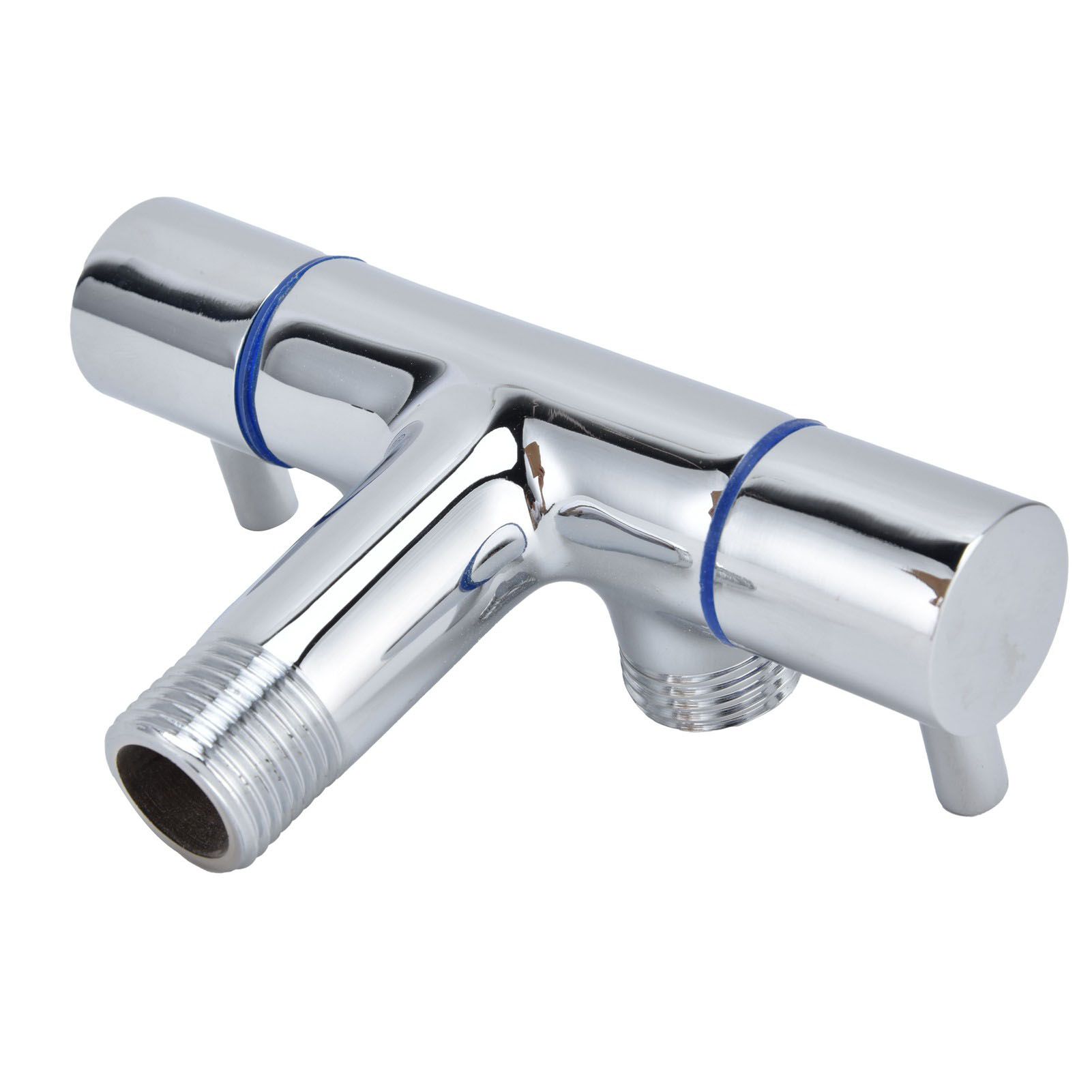 G1/2 Male Thread Angle Valve 1 Inlet 2 Outlet Cold Water Faucet Diverter Valve view 4