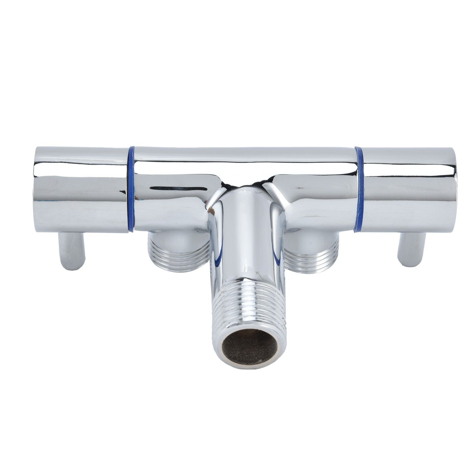 G1/2 Male Thread Angle Valve 1 Inlet 2 Outlet Cold Water Faucet Diverter Valve view 5