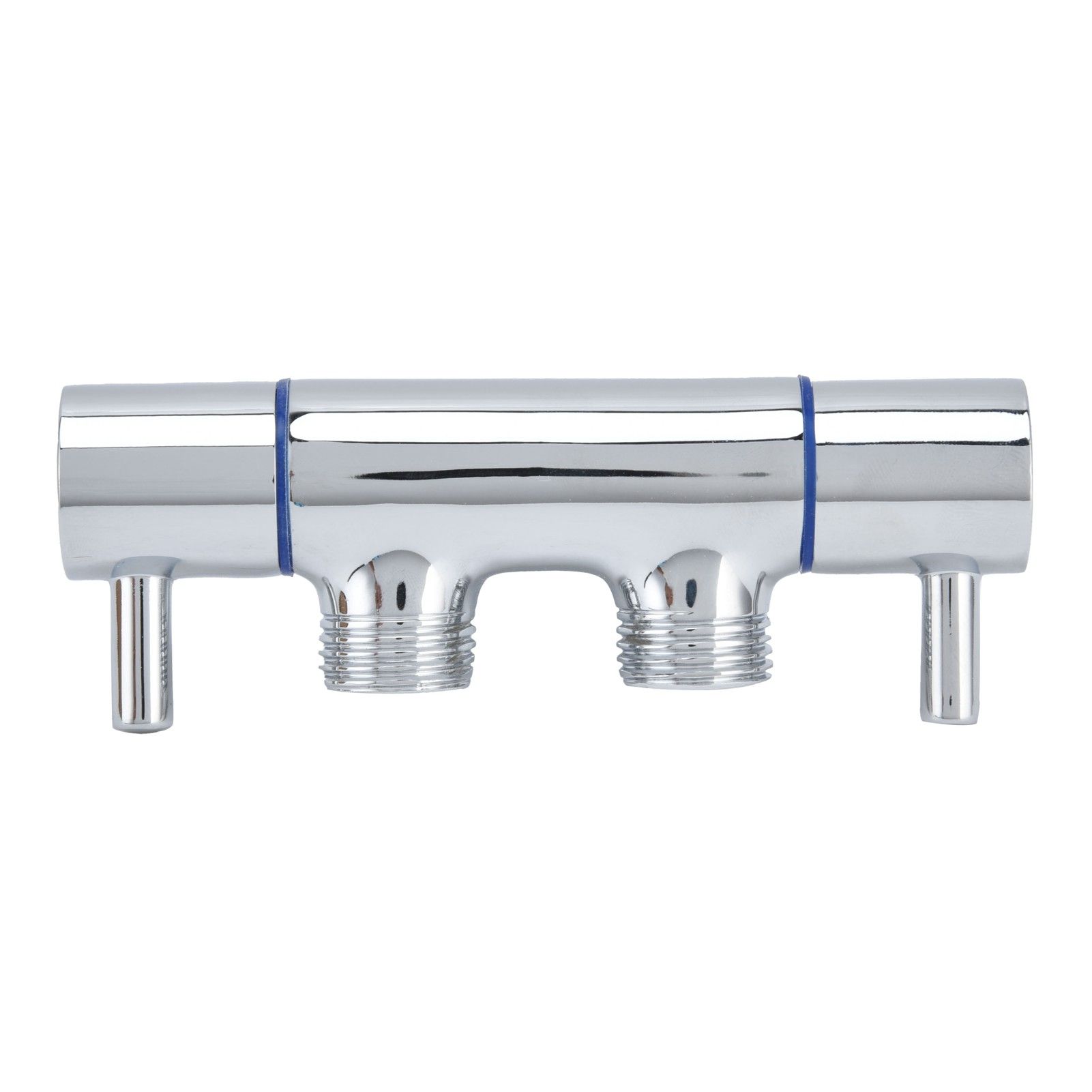 G1/2 Male Thread Angle Valve 1 Inlet 2 Outlet Cold Water Faucet Diverter Valve view 6