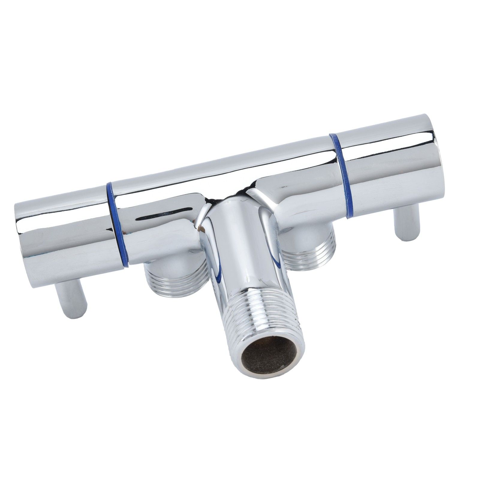 G1/2 Male Thread Angle Valve 1 Inlet 2 Outlet Cold Water Faucet Diverter Valve view 7