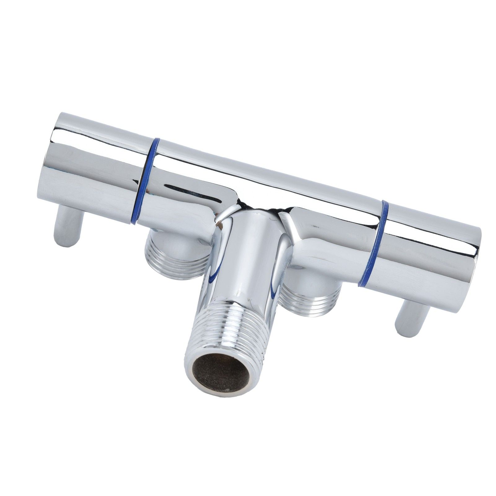 G1/2 Male Thread Angle Valve 1 Inlet 2 Outlet Cold Water Faucet Diverter Valve view 8