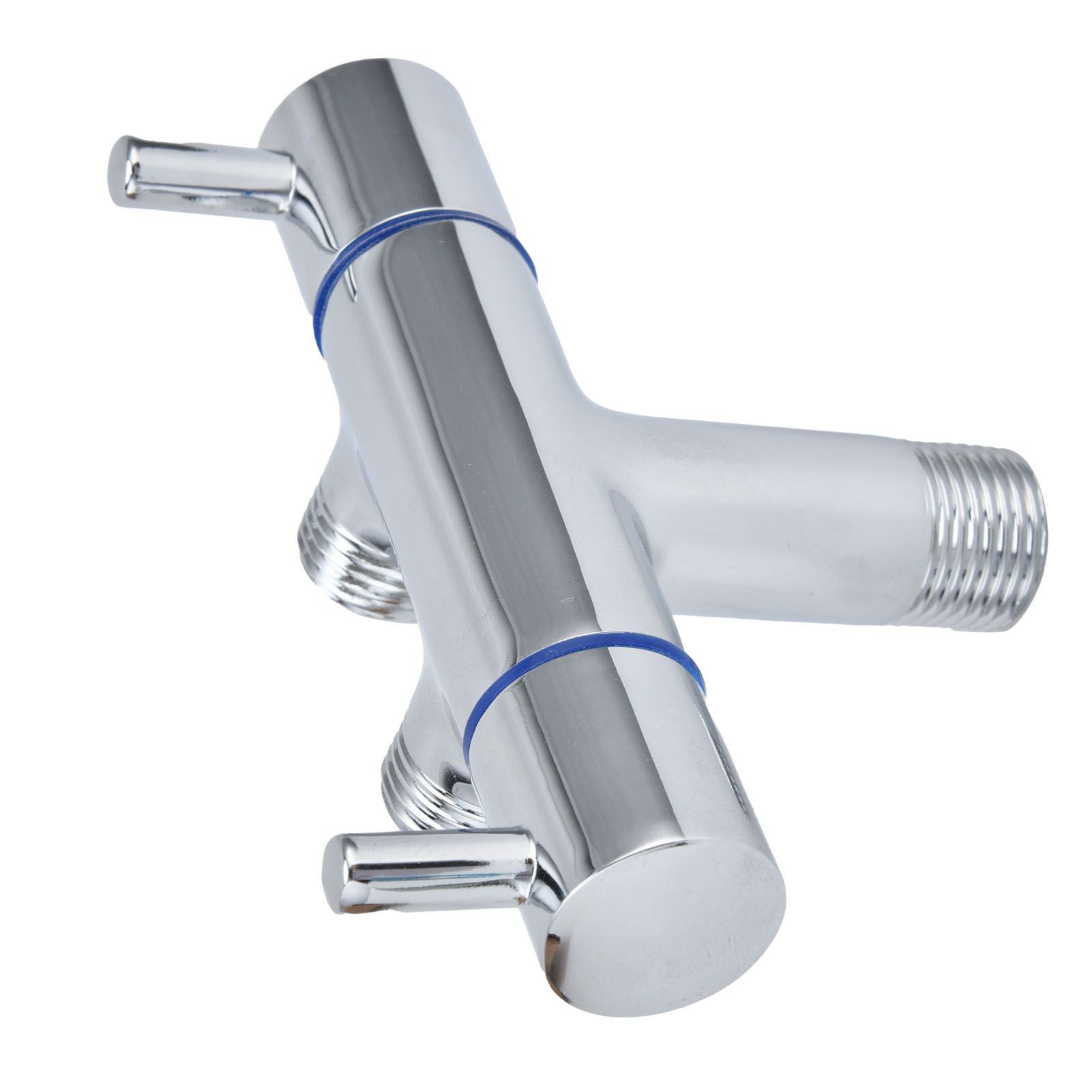 G1/2 Male Thread Angle Valve 1 Inlet 2 Outlet Cold Water Faucet Diverter Valve view 9
