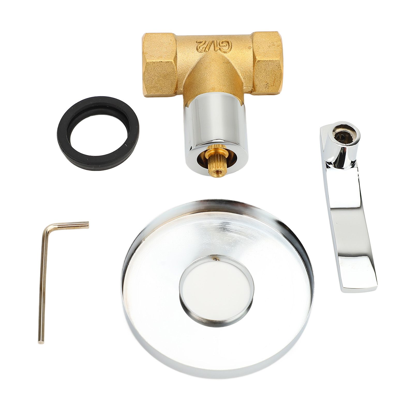 1/2 Angle Valve Copper Leakage Proof Concealed Installation Water Stop Valve view 3